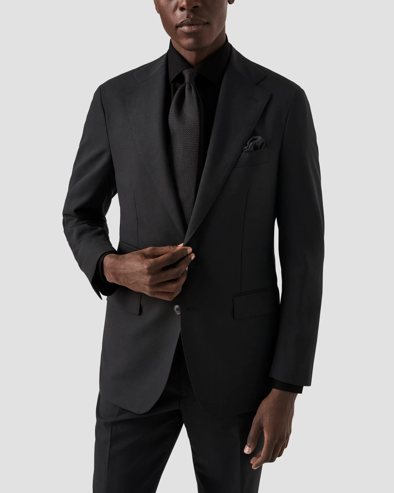 Eton - black twill made to order