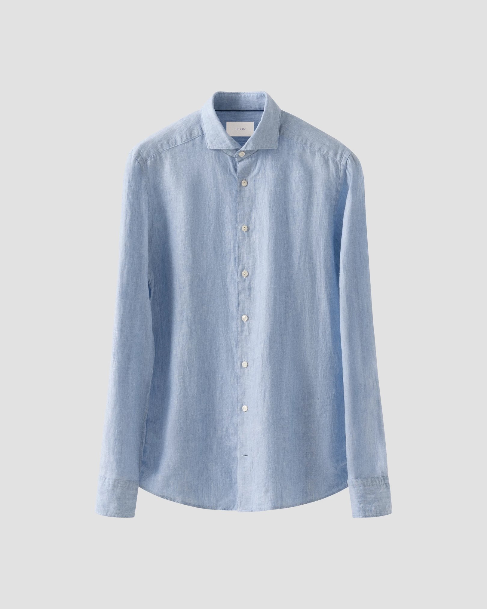 Eton - Solid Twill Linen Shirt
