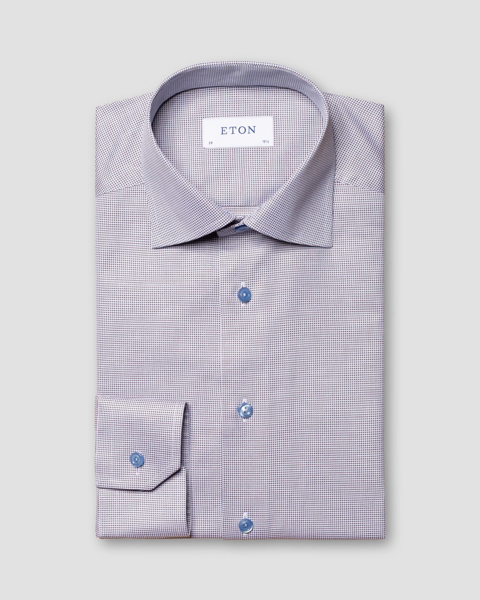 Eton - brown signature twill cut away single contemporary
