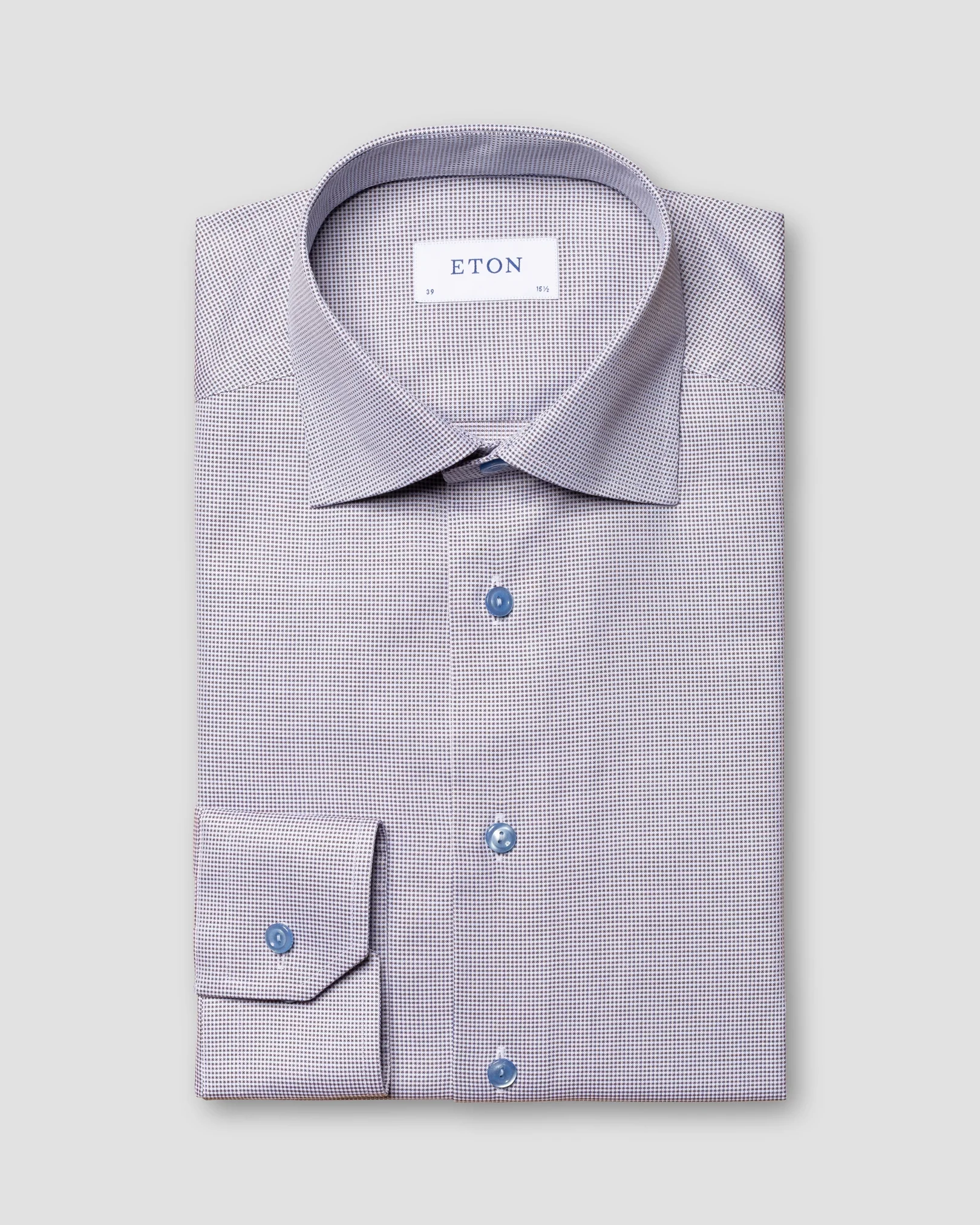 Eton - brown signature twill cut away single contemporary