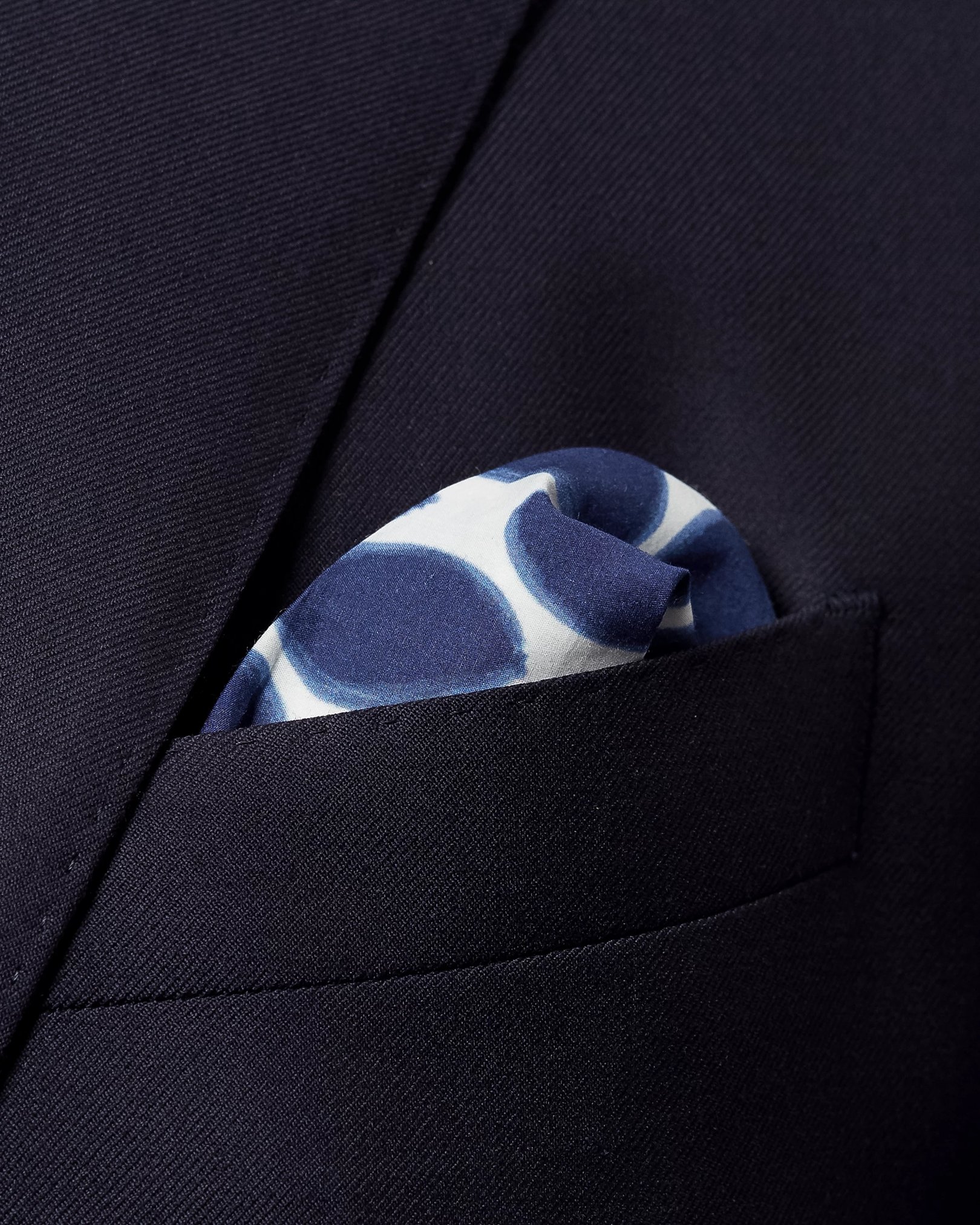 Eton - dotted cotton pocket square