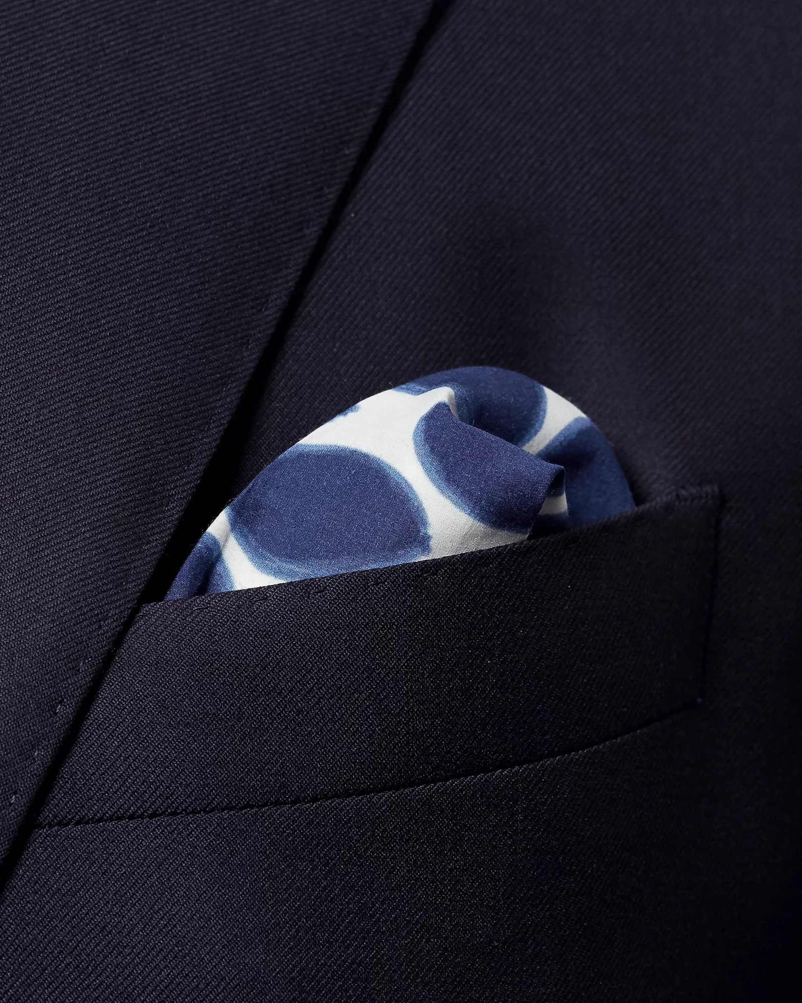 Eton - dotted cotton pocket square