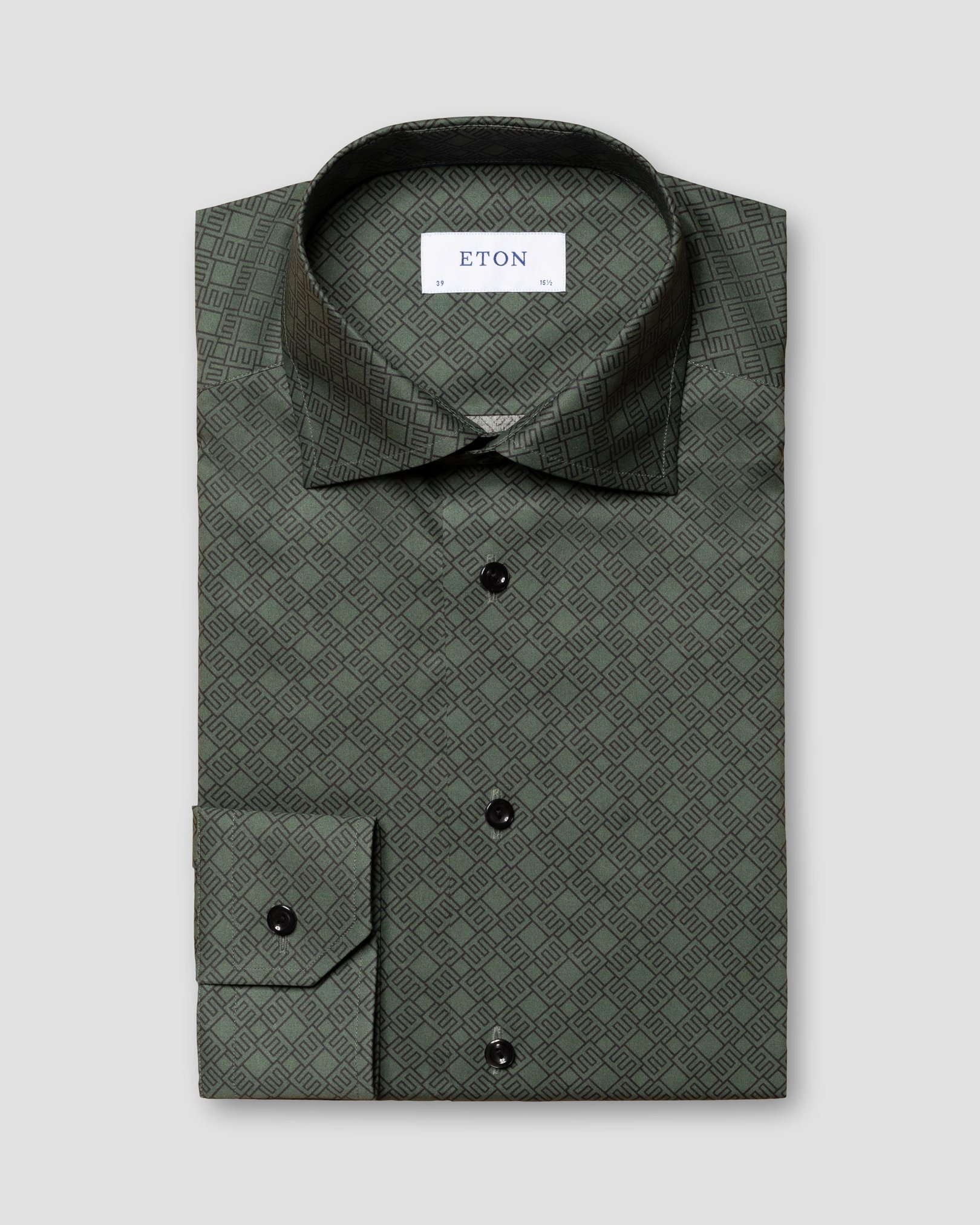 Eton - dark green fine twill cut away