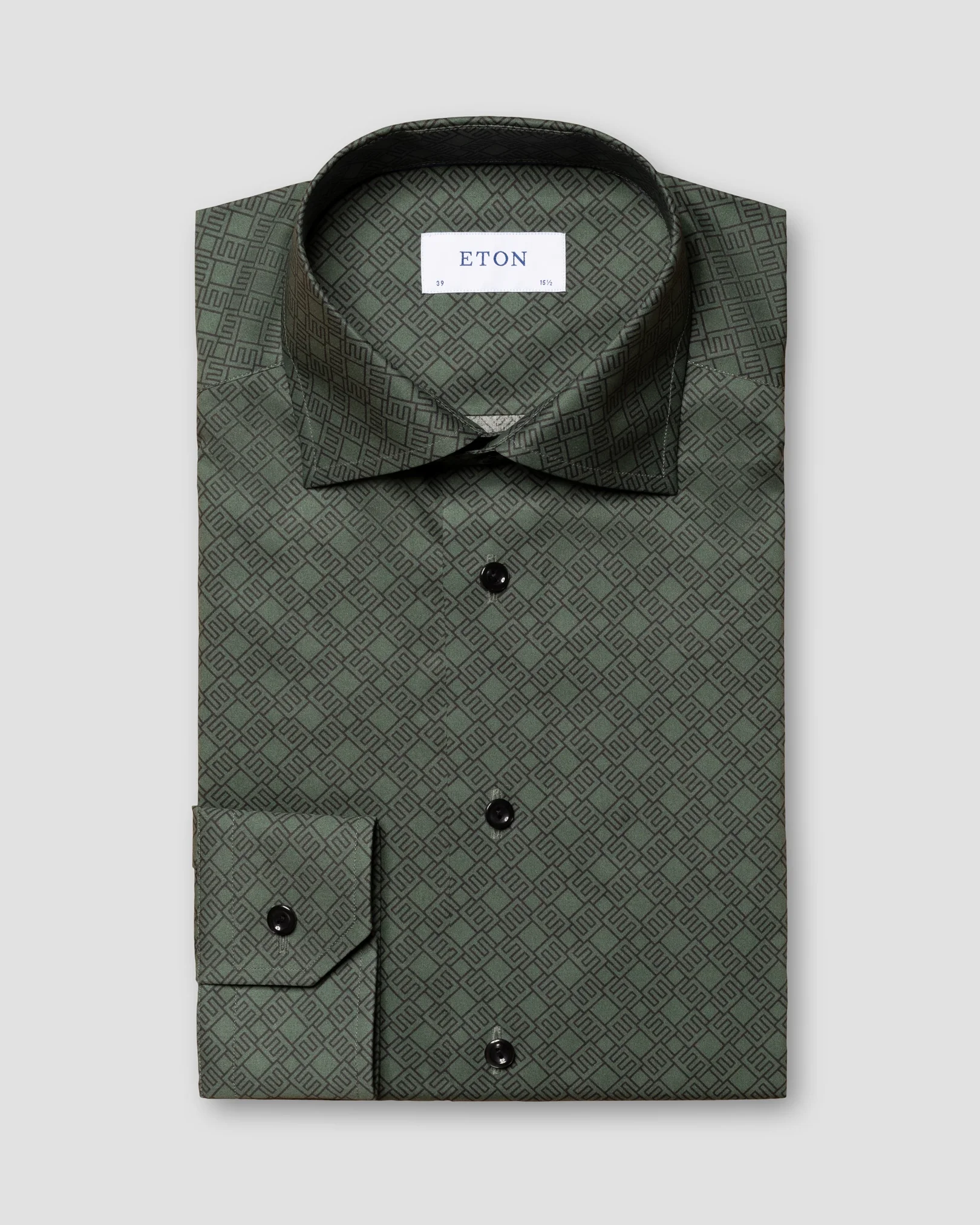 Eton - dark green fine twill cut away