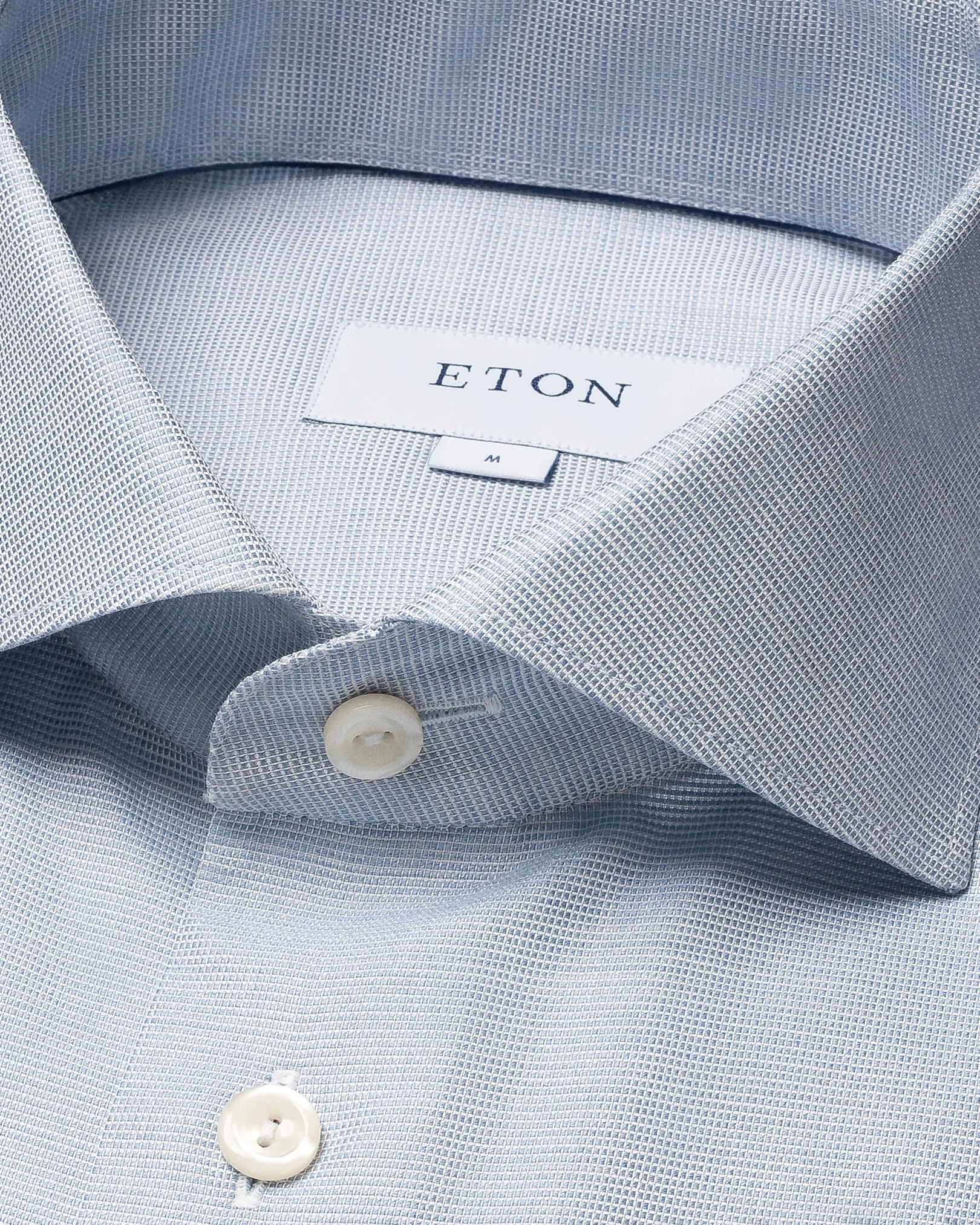 Eton - light blue twill organic cotton