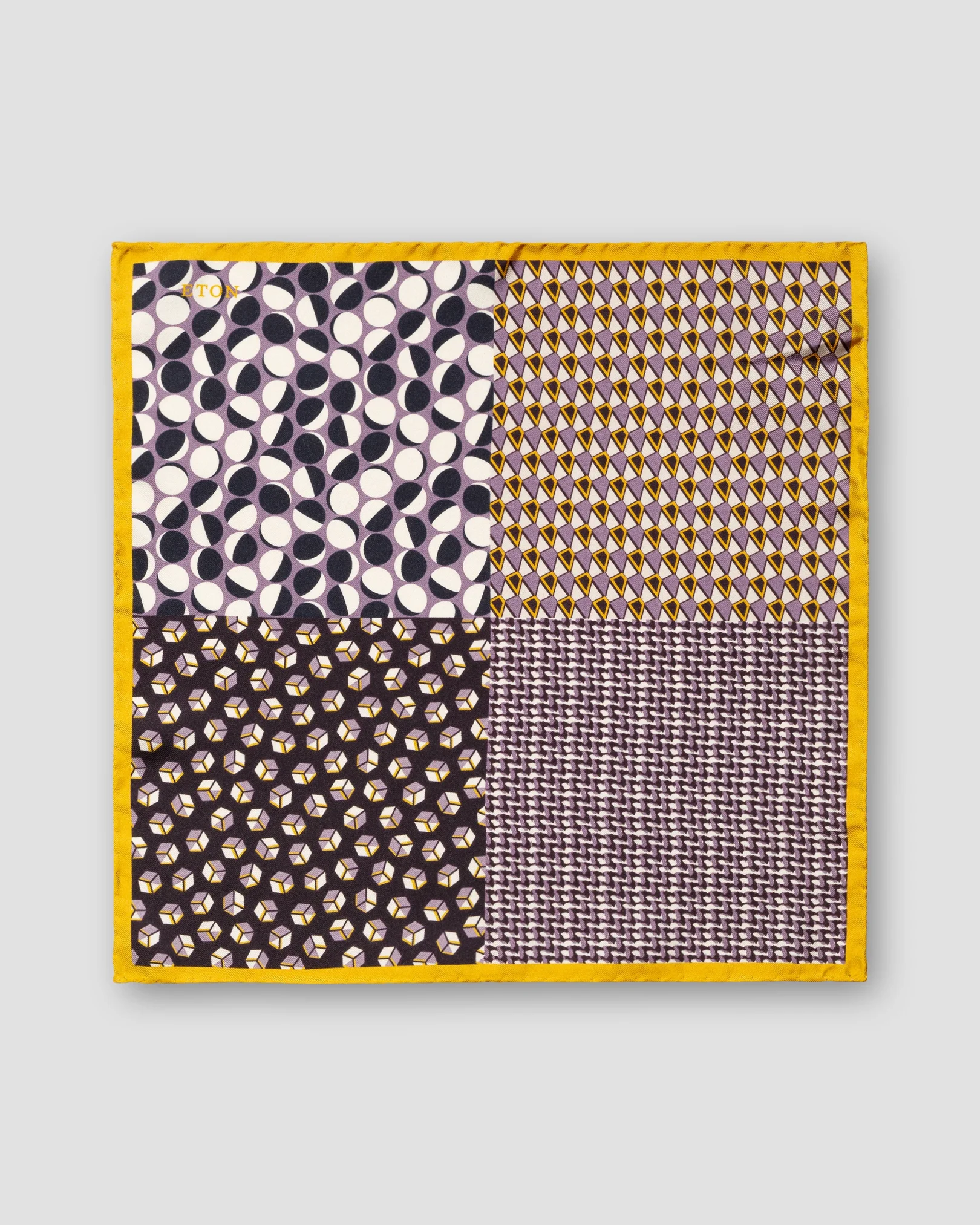 Eton - mid purple four side pocket square