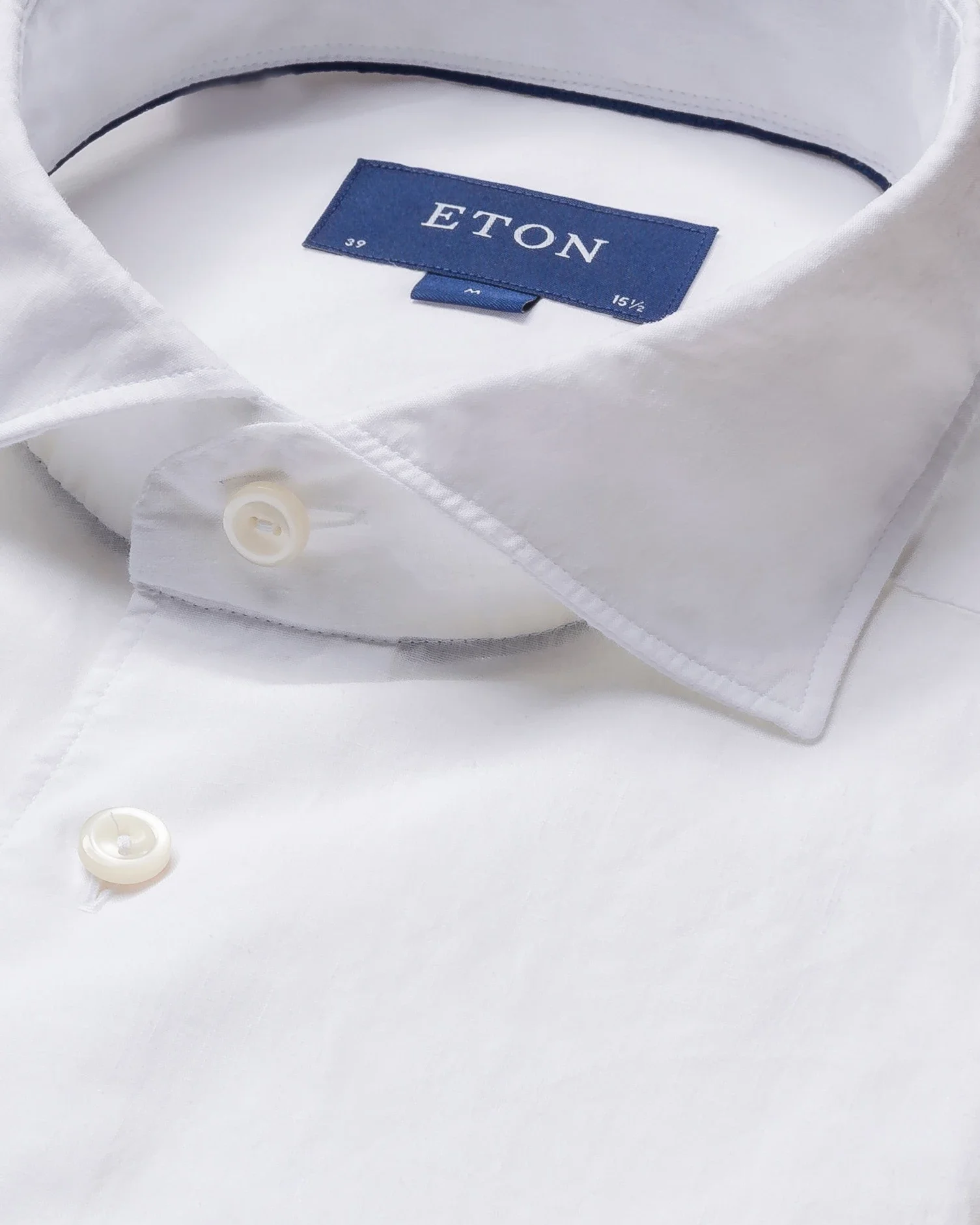 Eton - white cotton linen shirt soft