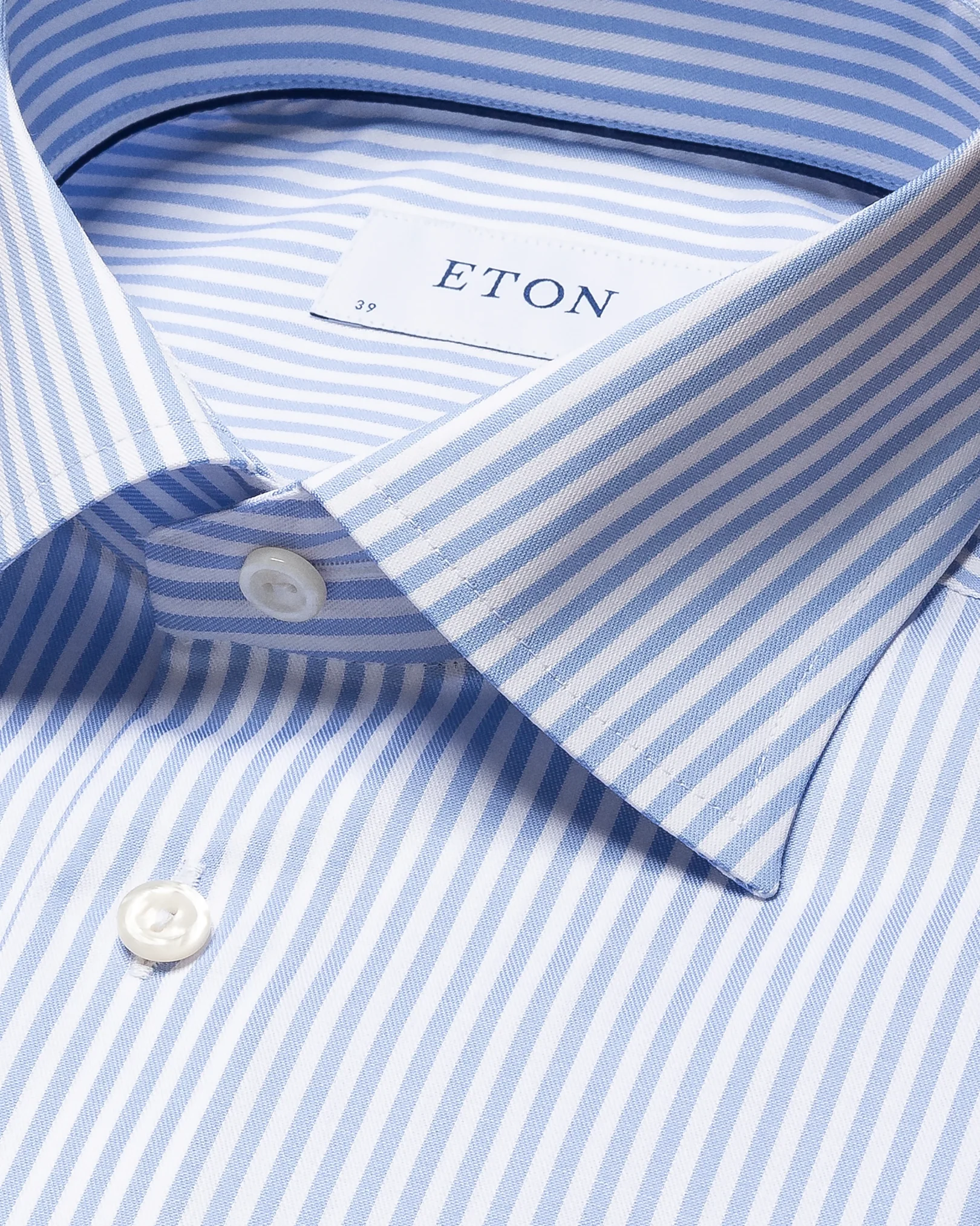 Eton - light blue signature twill shirt cut away french contemporary bf