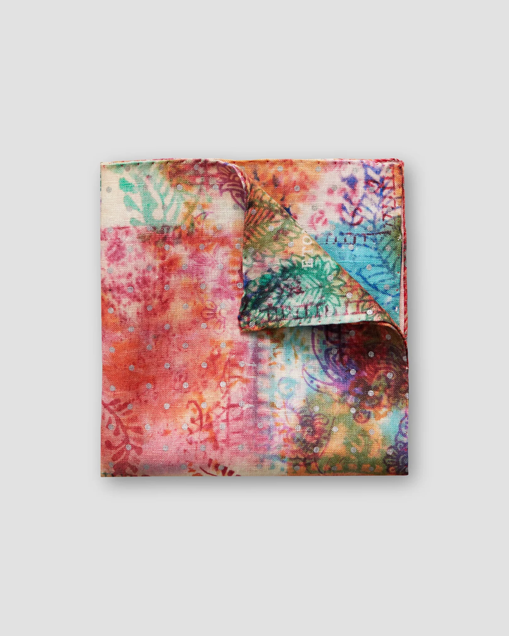Eton - multi dotted pocket square