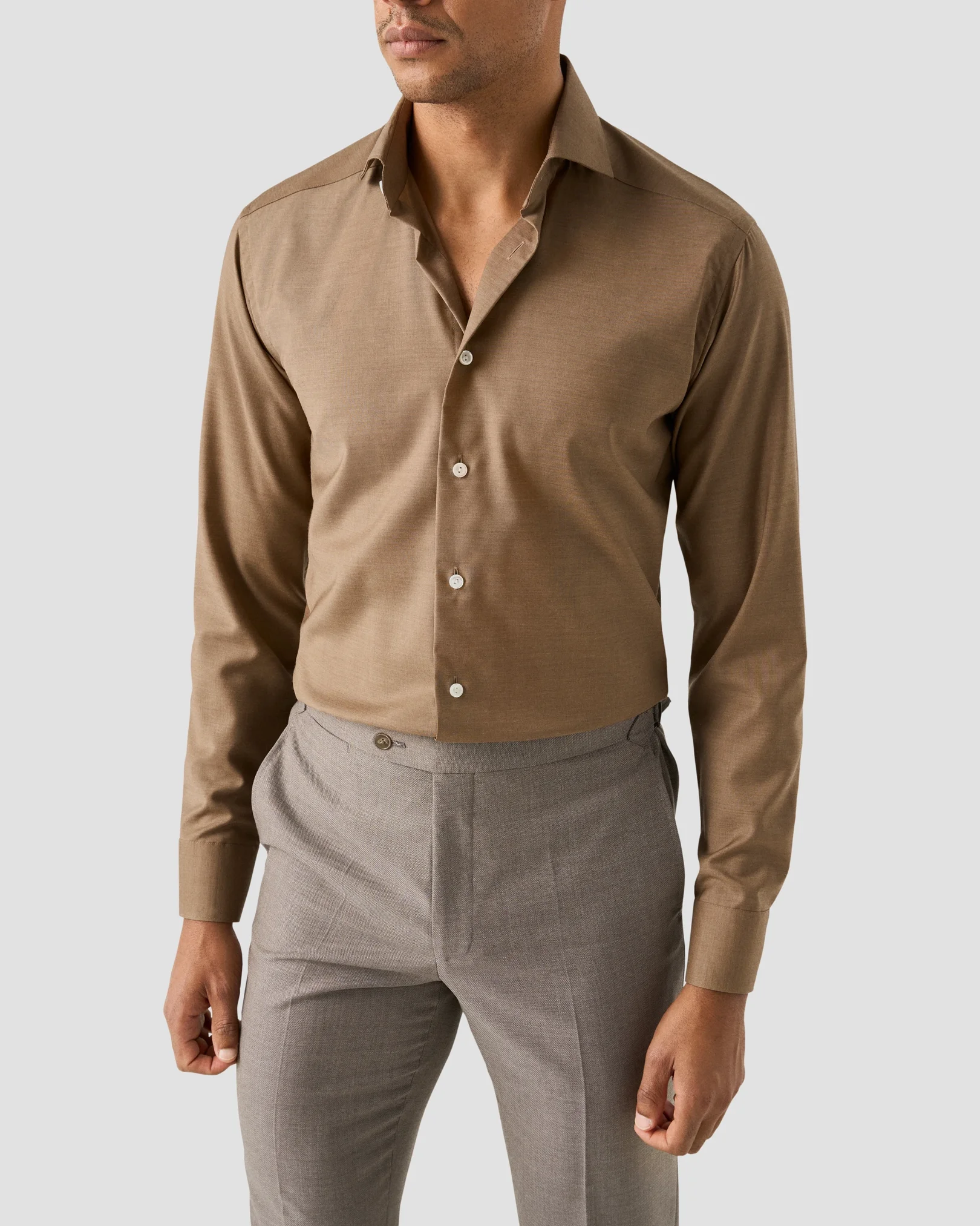 Eton - Solid Merino Cashmere Shirt