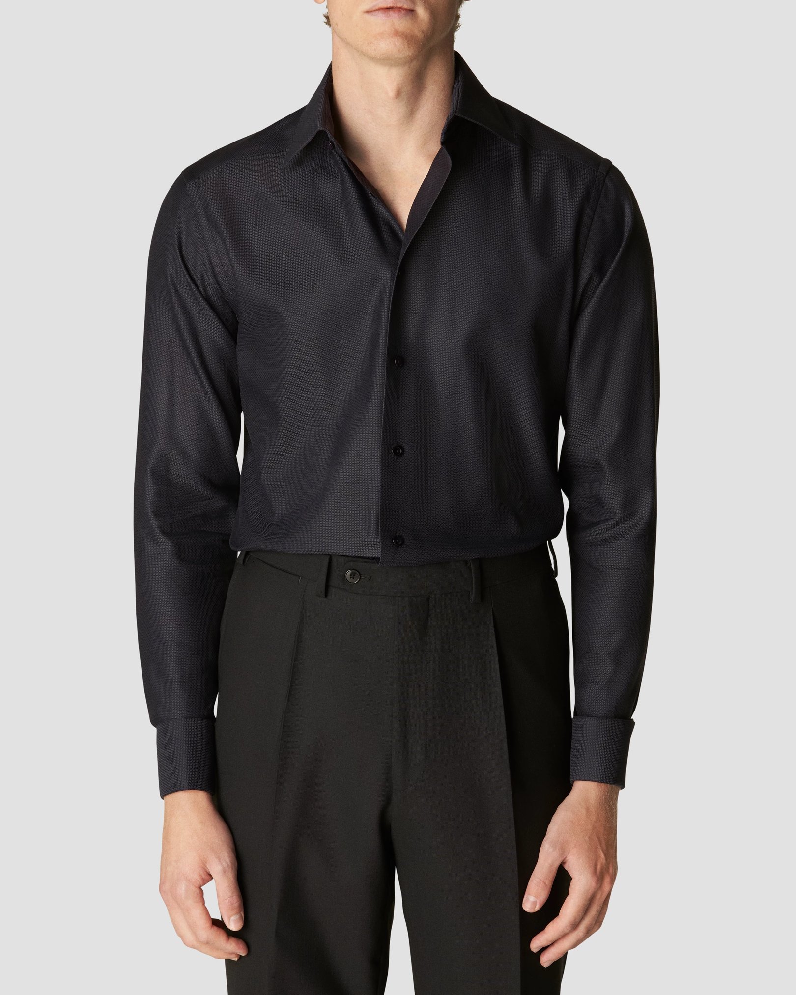 Eton - black dobby