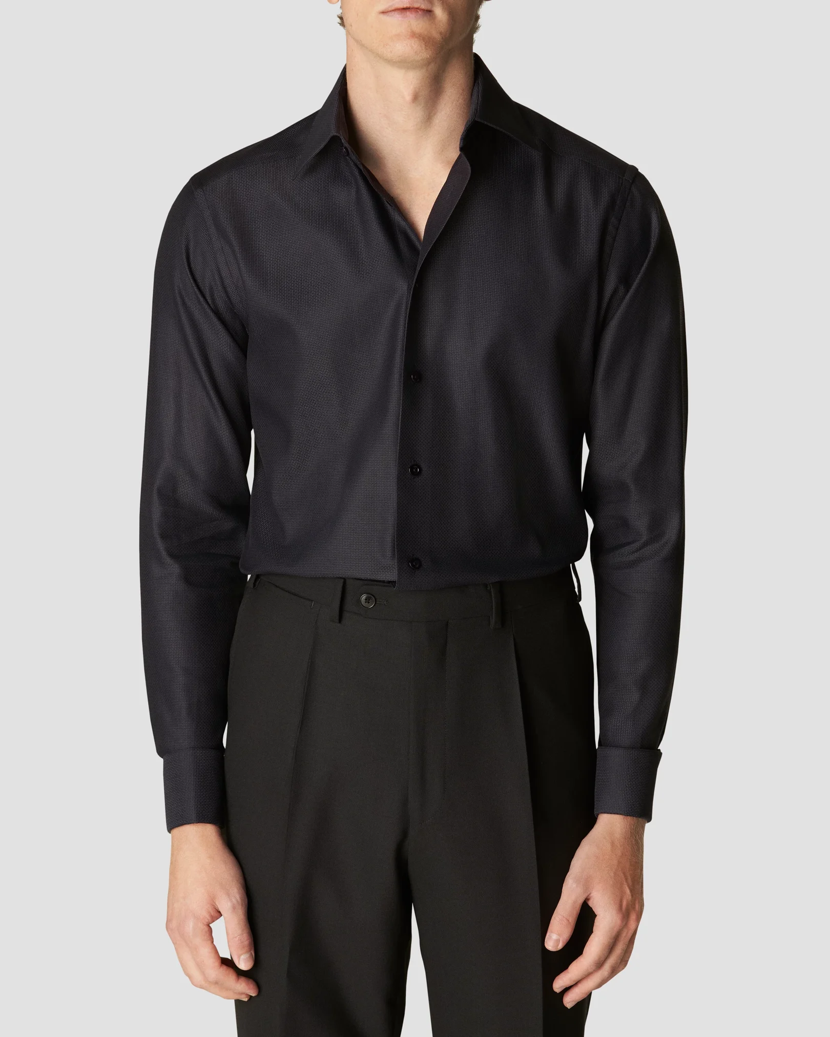 Eton - black dobby