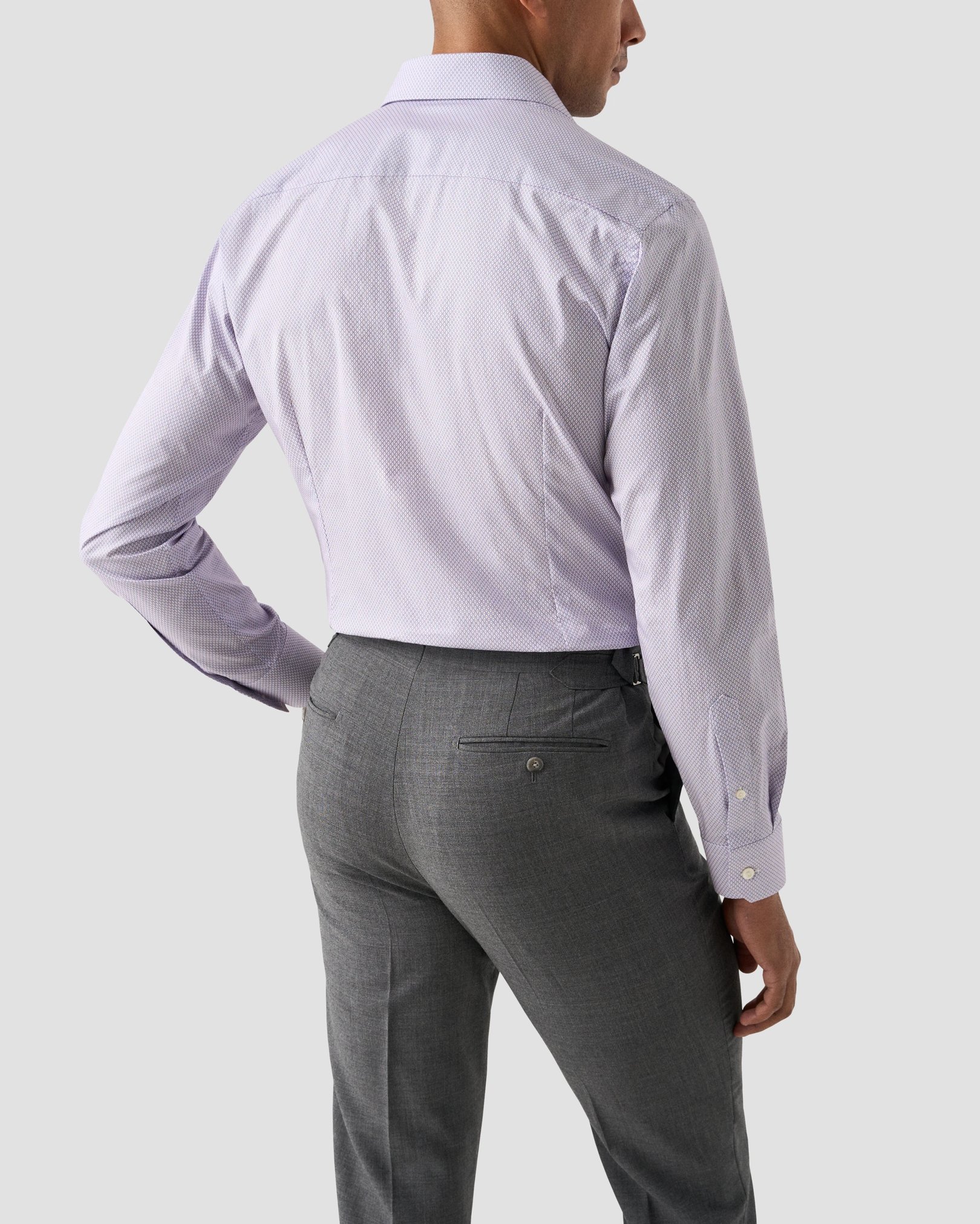 Eton - pink micro print signature twill shirt