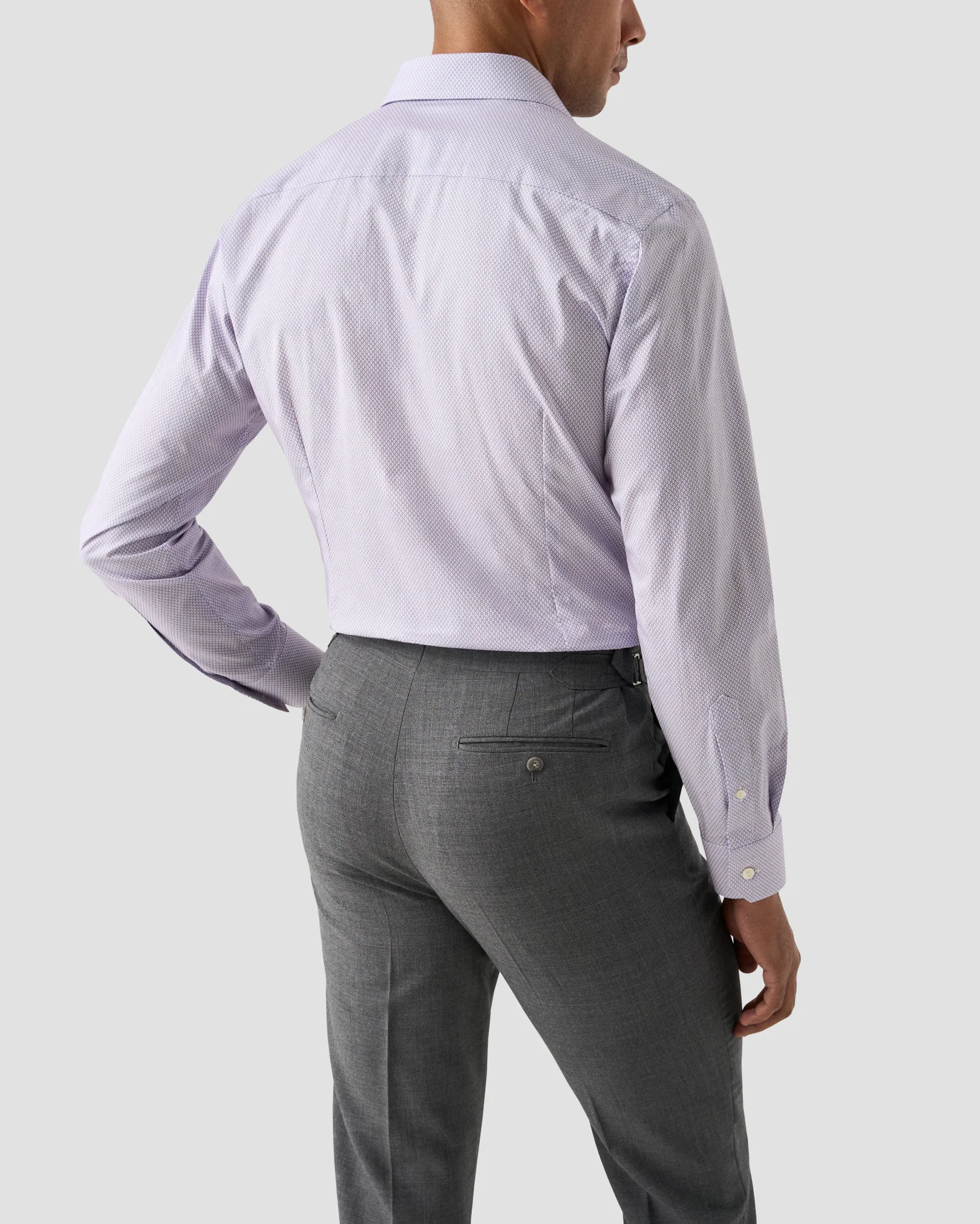 Eton - pink micro print signature twill shirt