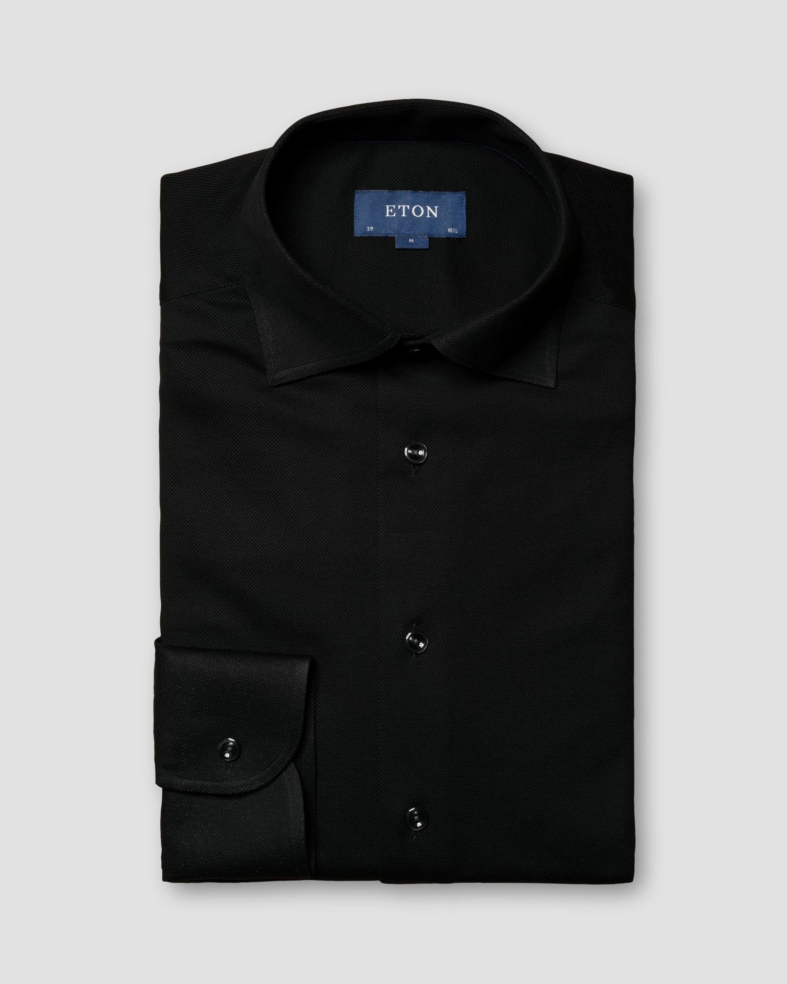 Eton - black doub heavy piquet ocs