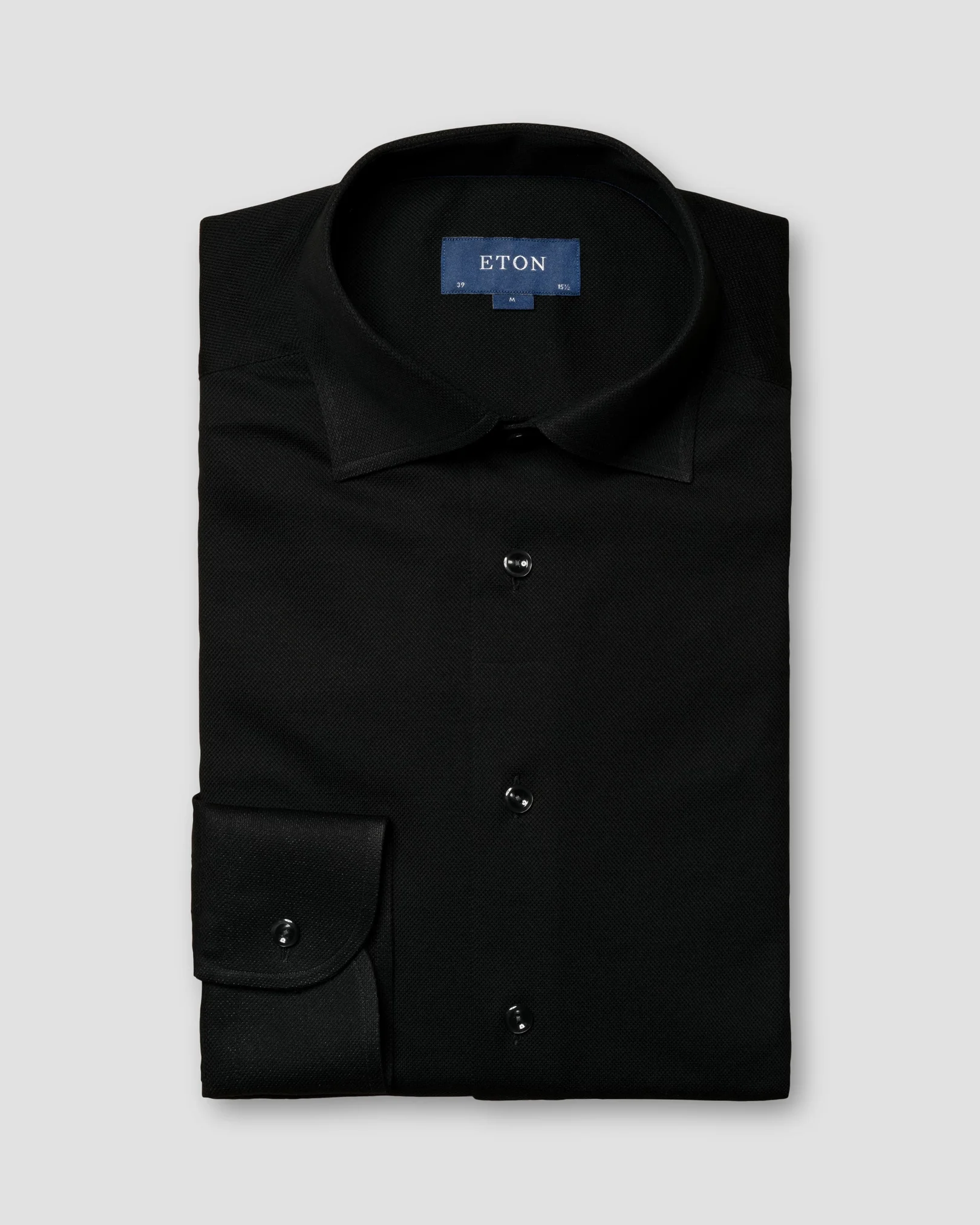 Eton - black doub heavy piquet ocs