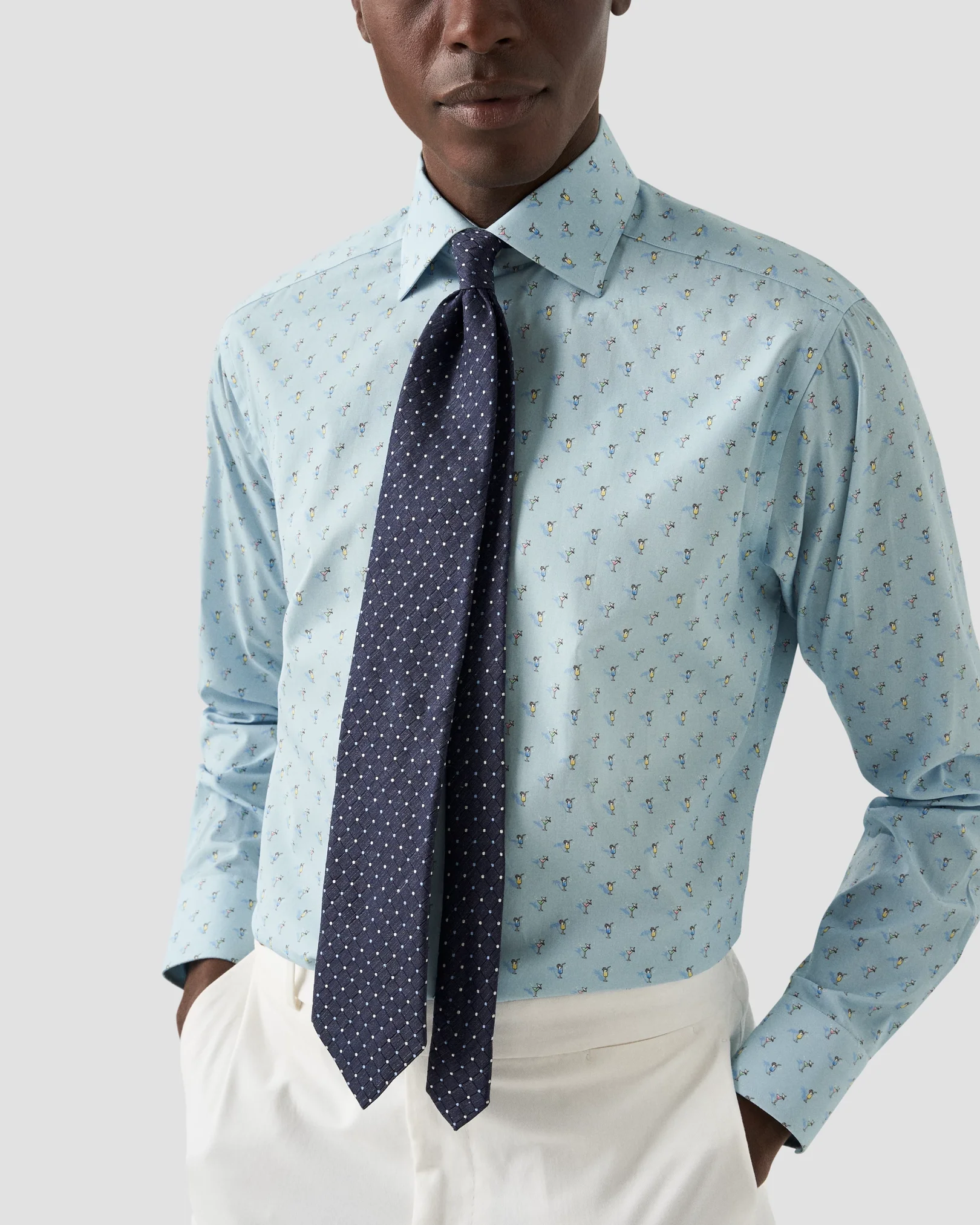 Eton - cocktail printed poplin