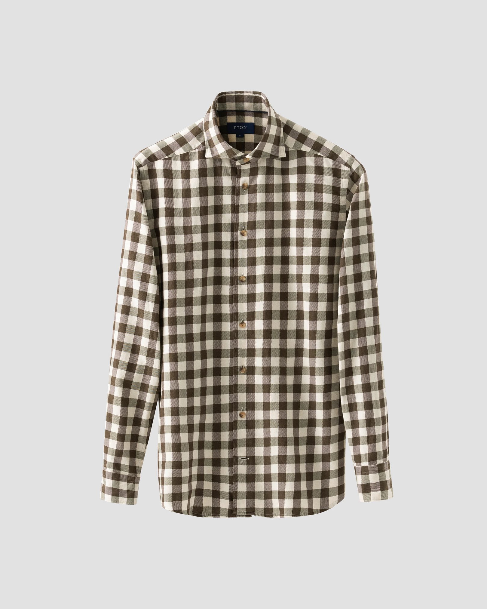 Eton - dark green twill wide spread