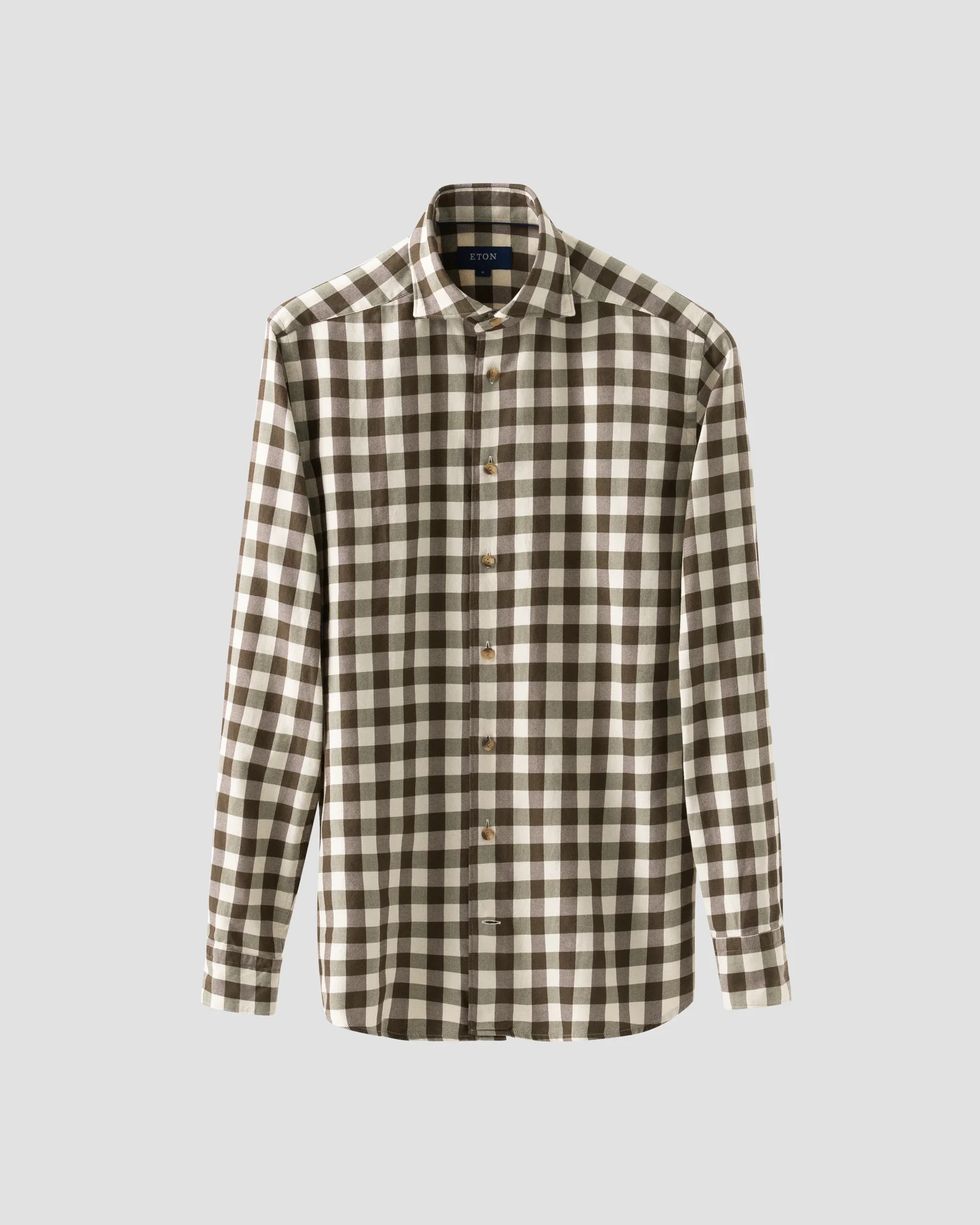 Eton - dark green twill wide spread