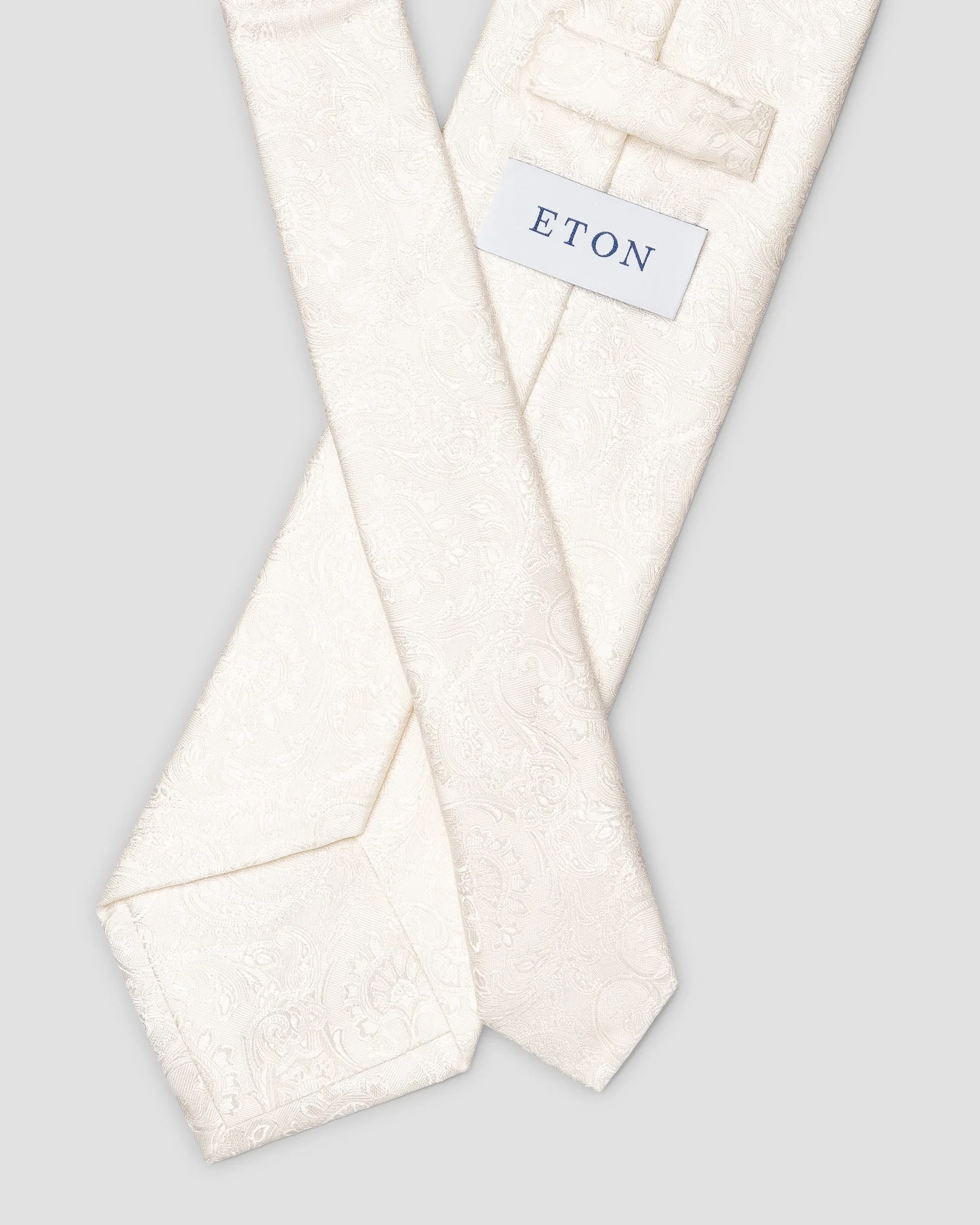 Eton - white wedding paisley tie tie tie