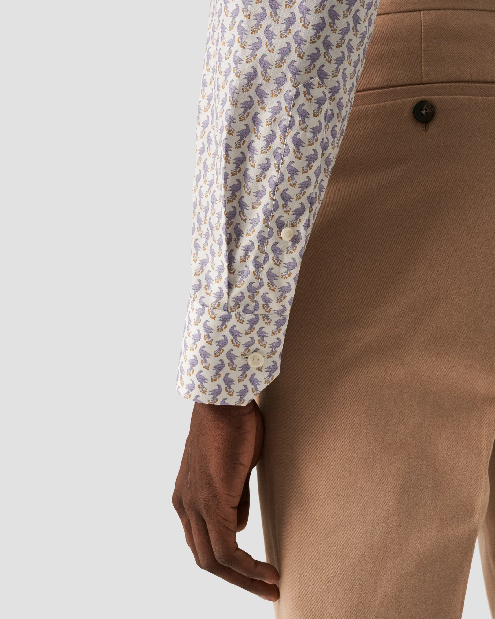 Eton - peacock poplin shirt