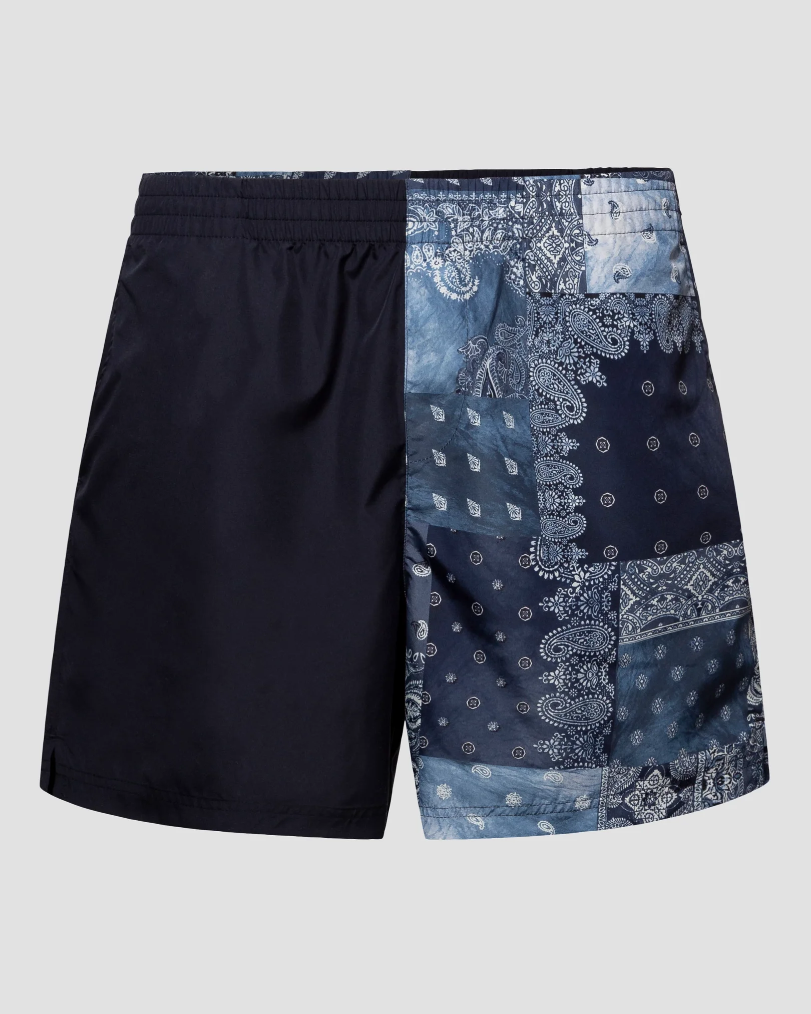 Eton - Navy Blue  Patchwork Bandana Shorts
