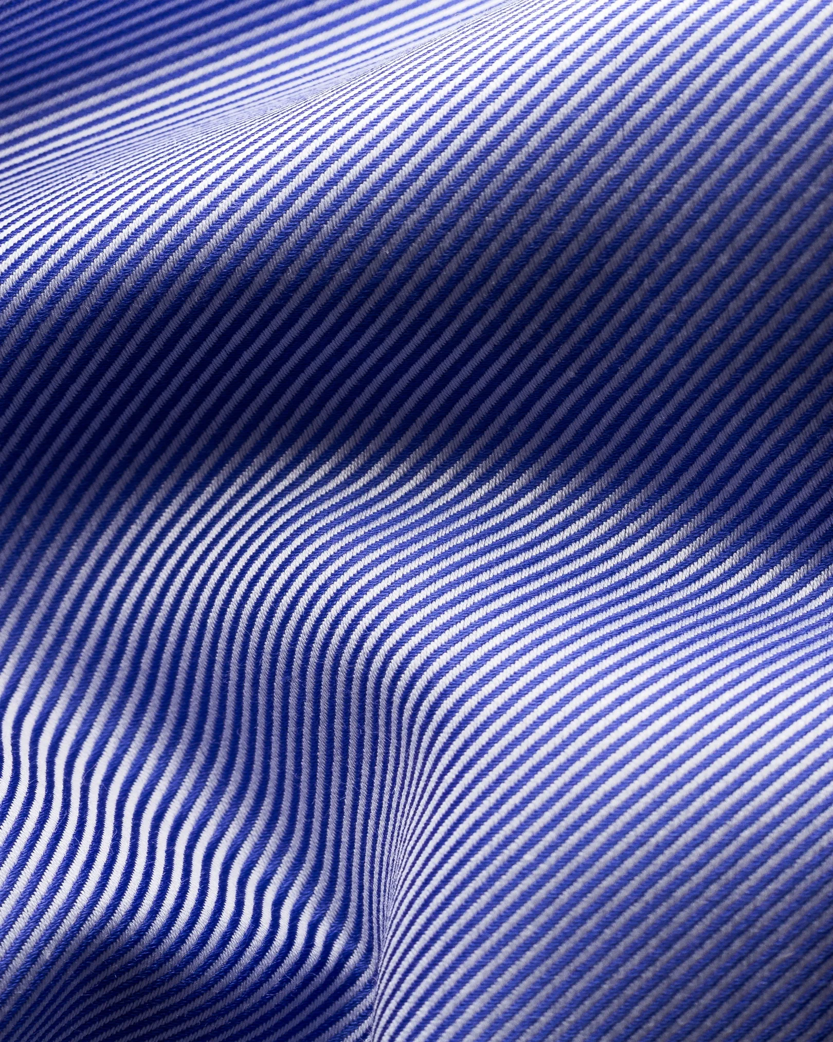 Eton - blue textured twill shirt