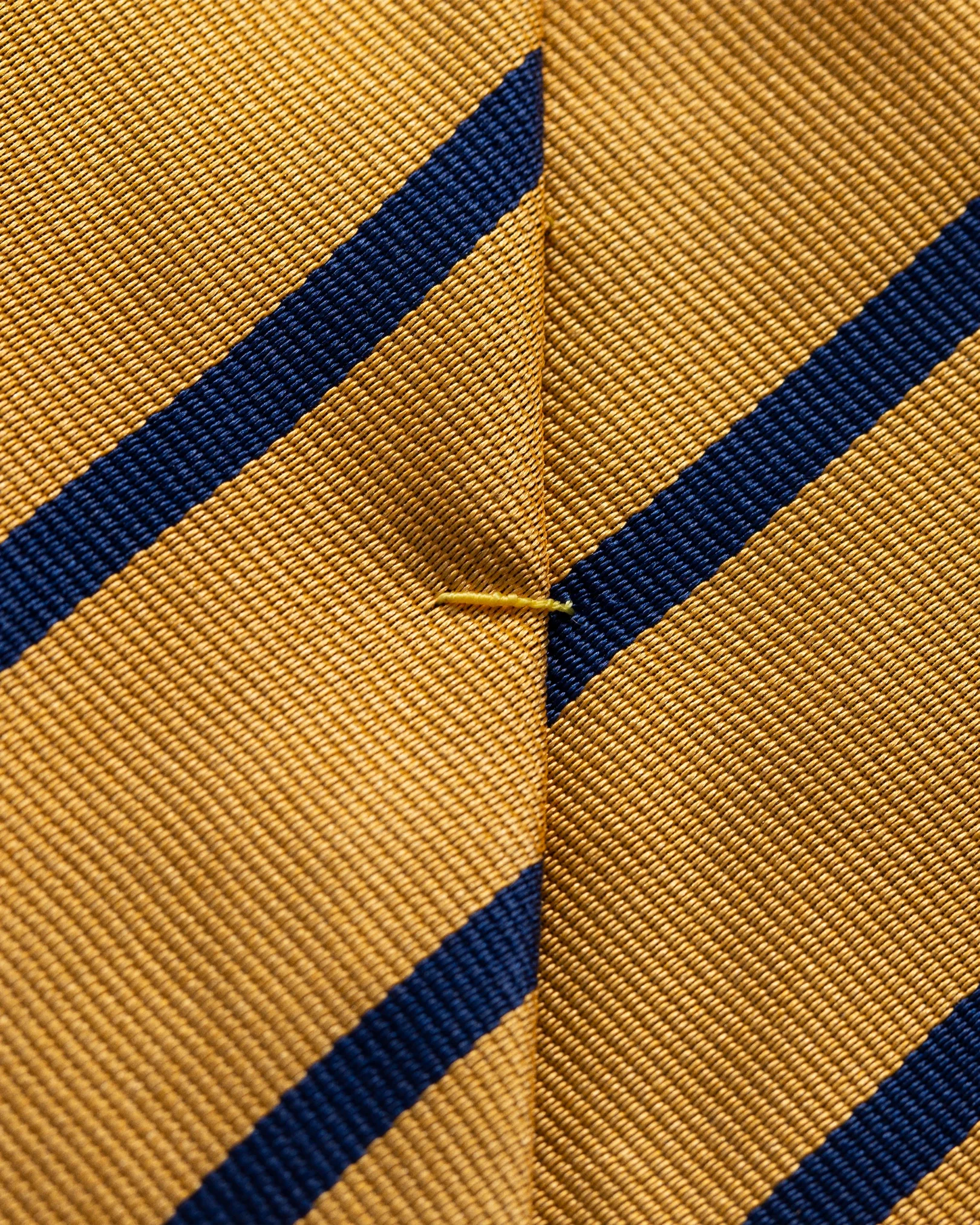 Eton - yellow blue striped silk tie
