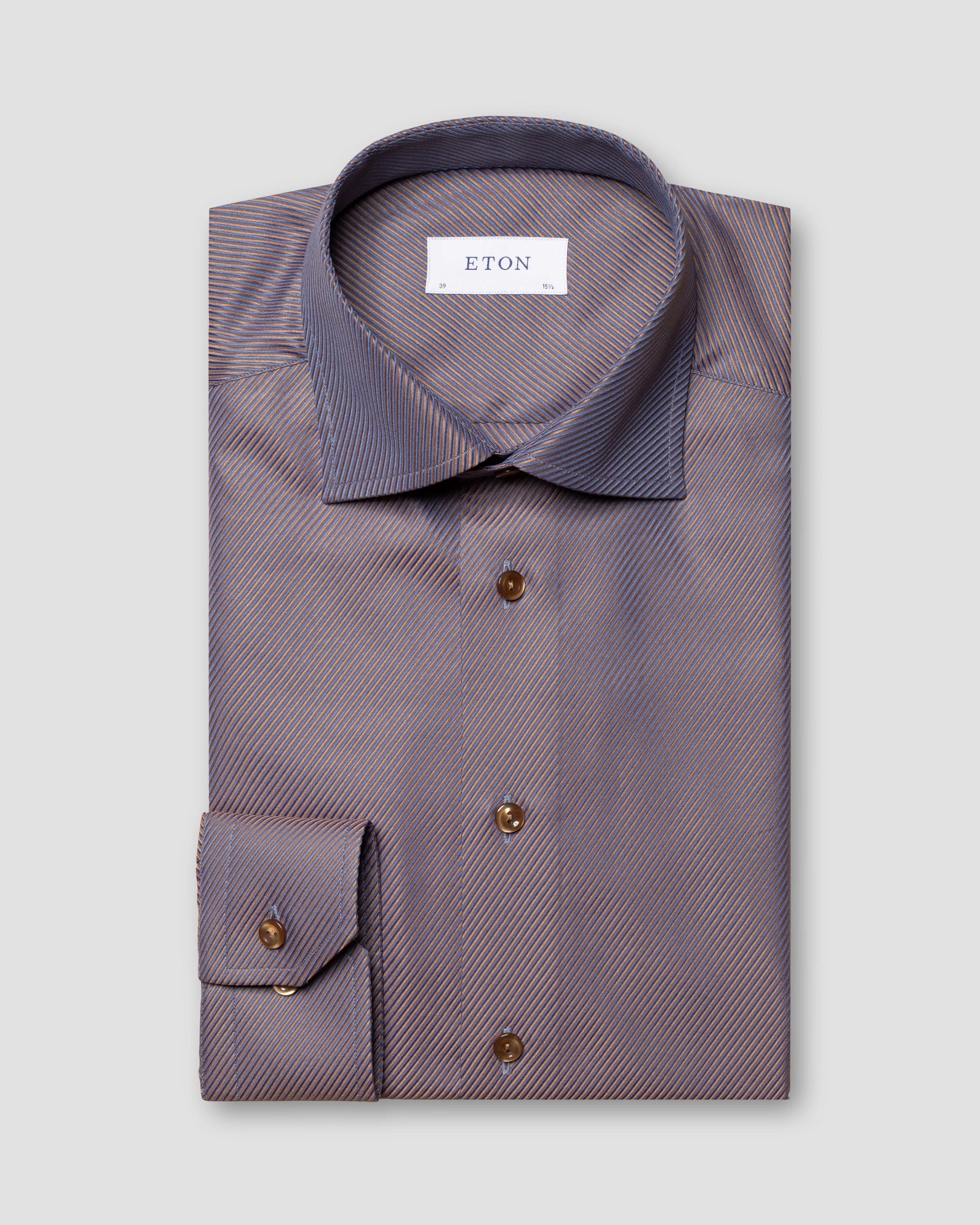 Eton - brown textured twill
