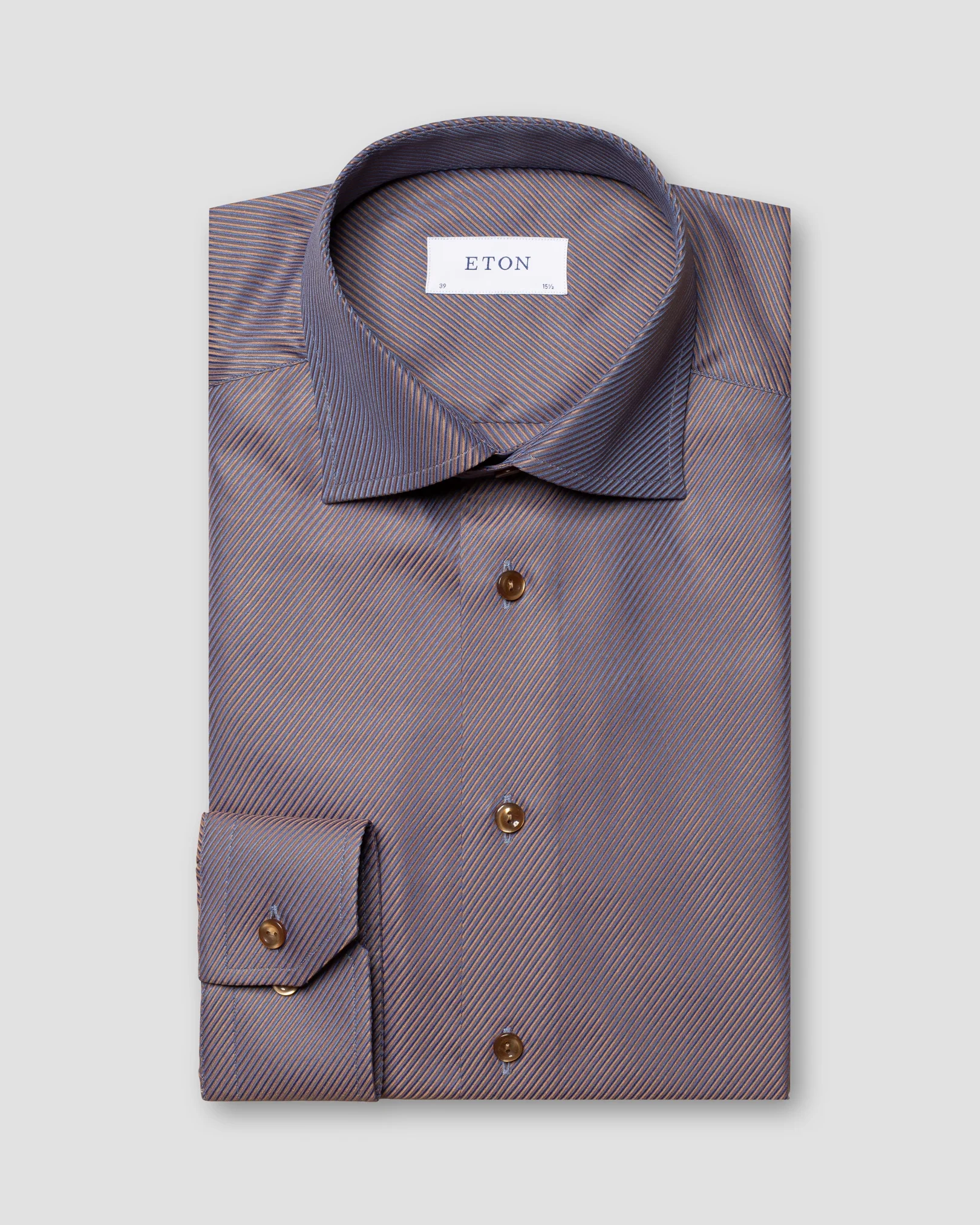 Eton - brown textured twill