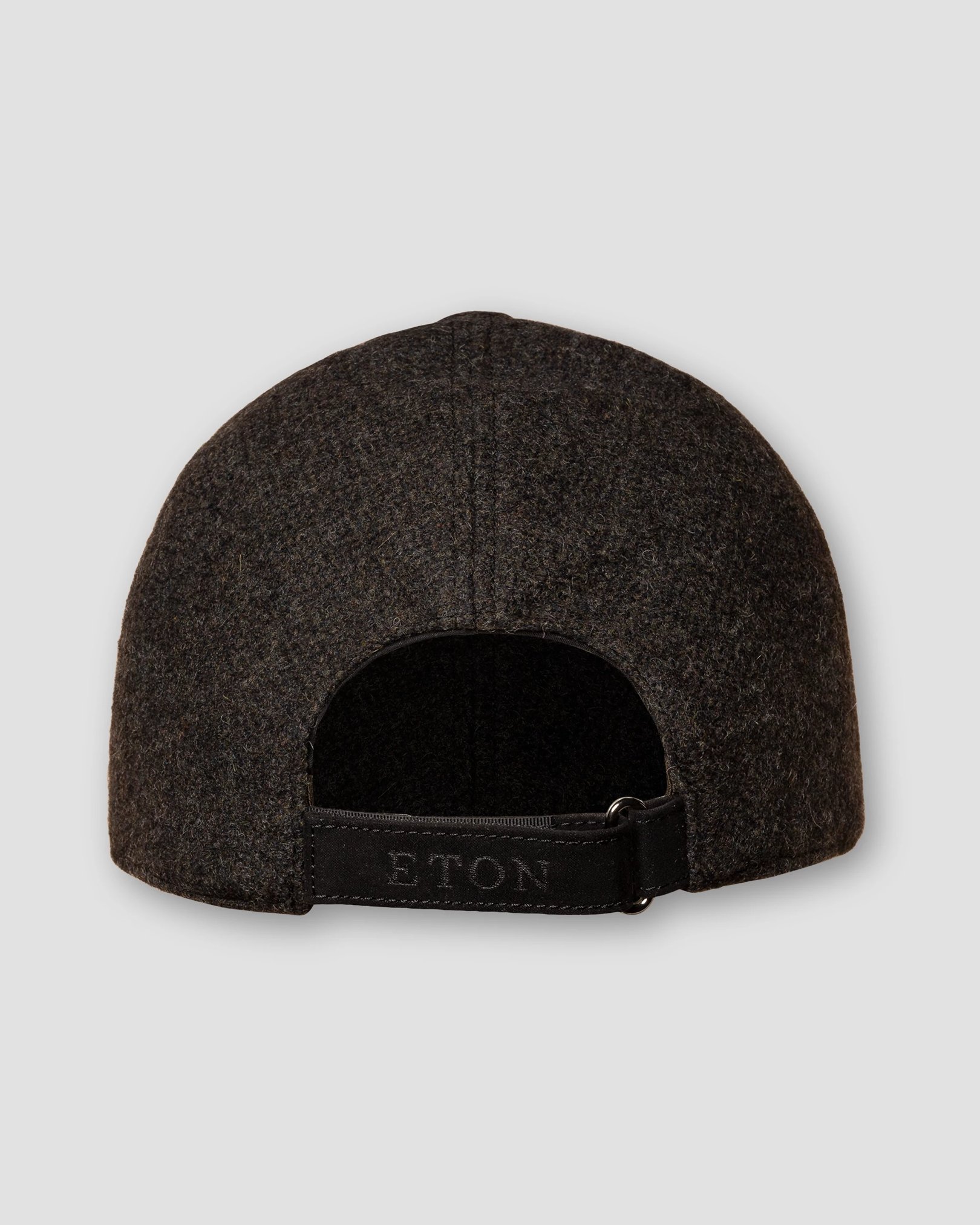 Eton - black wool baseball cap