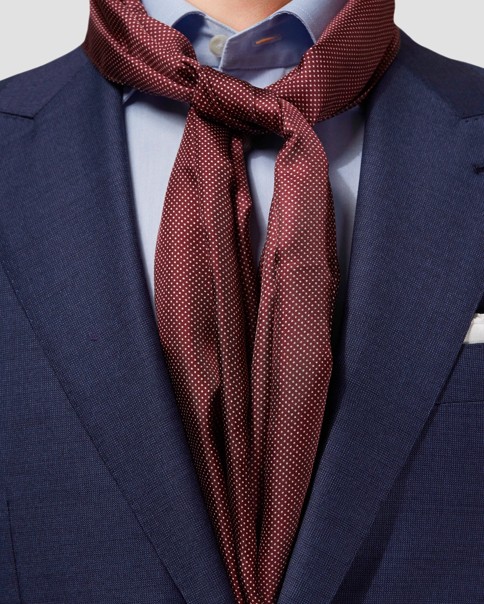 Eton - red silk scarf