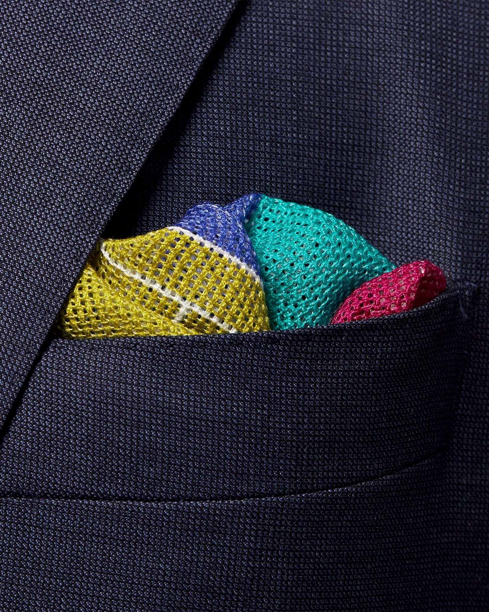 Eton - orange window pocket square