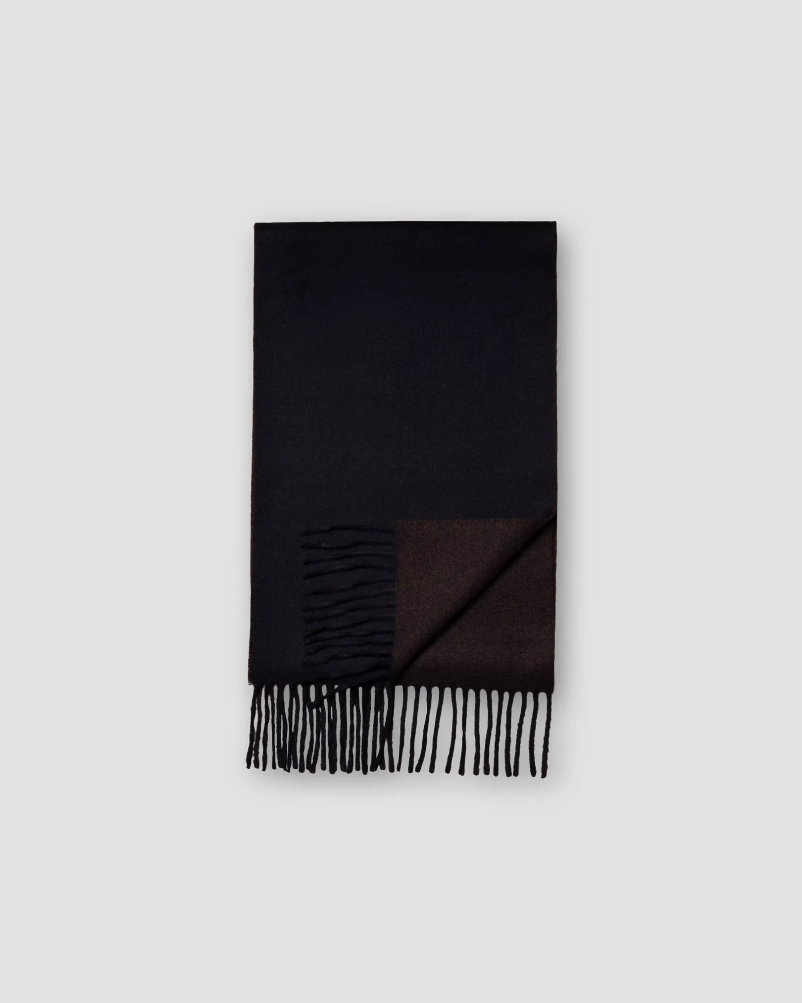 Eton - brown twoface wool scarf