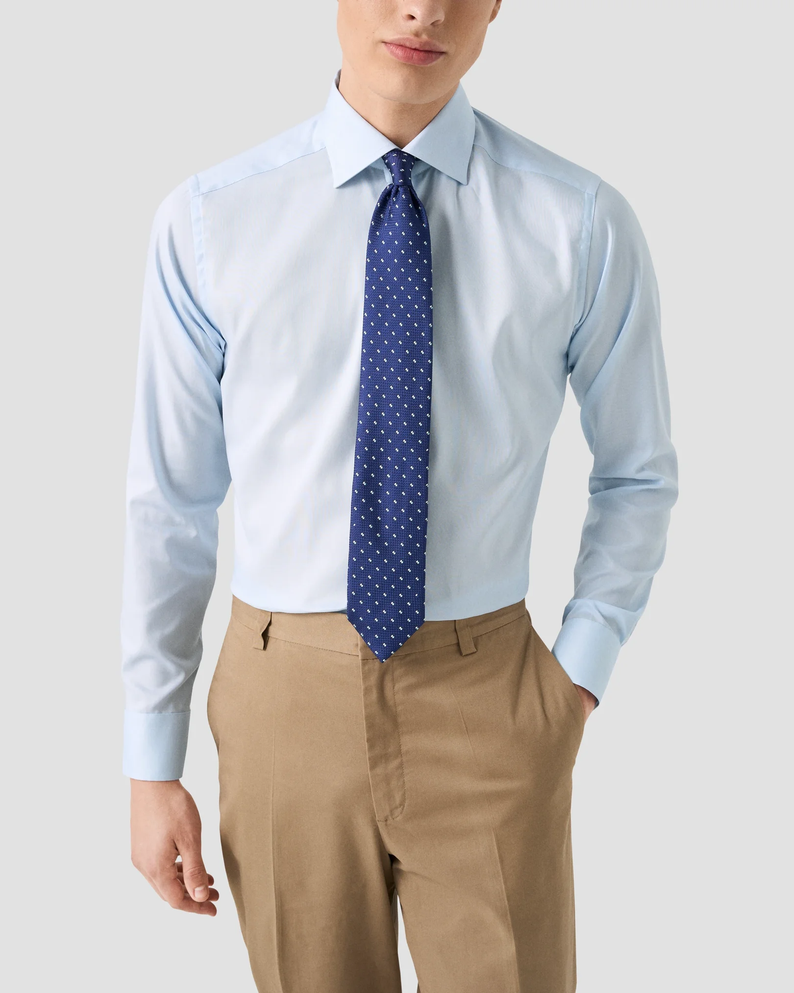Eton - signature oxford shirt light blue