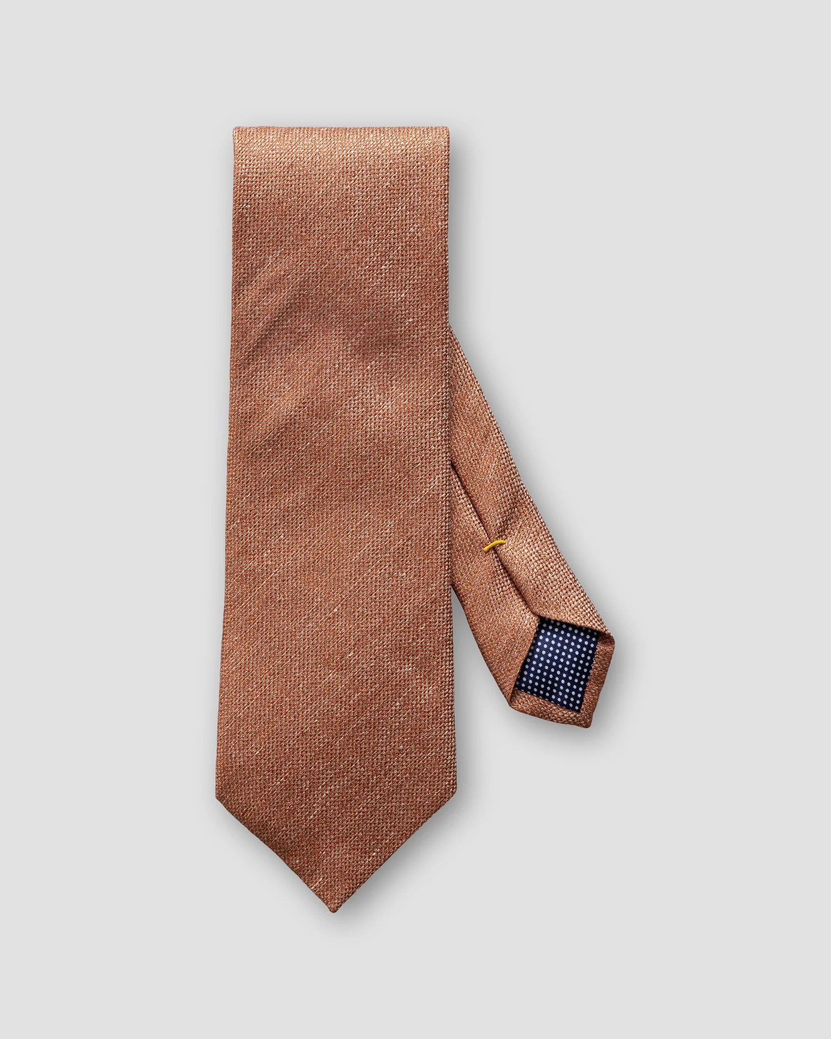 Eton - orange silk linen tie