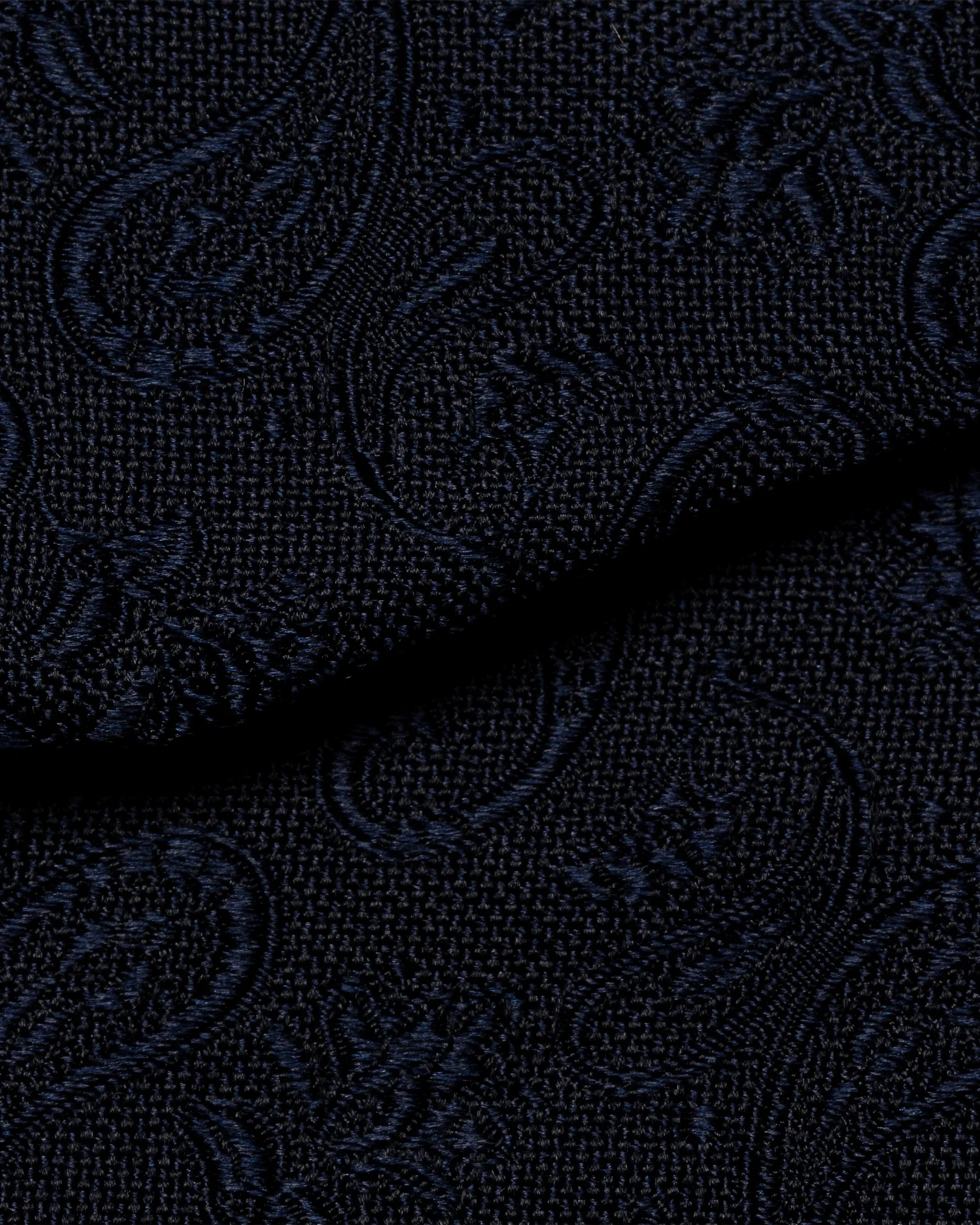 Eton - navy blue tonal paisley
