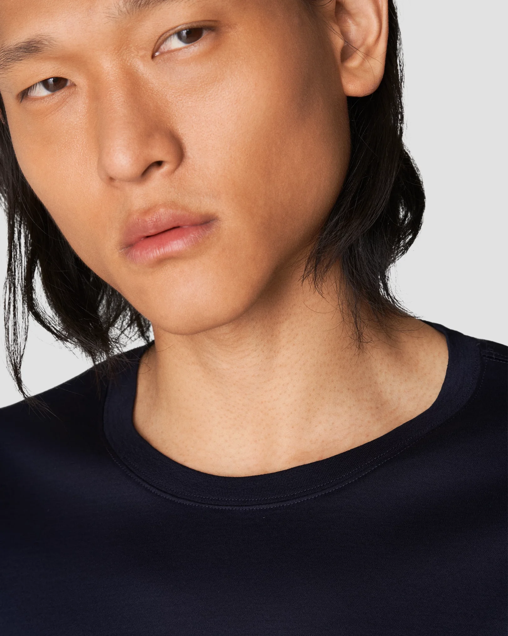 Eton - navy blue jersey t shirt long sleeve