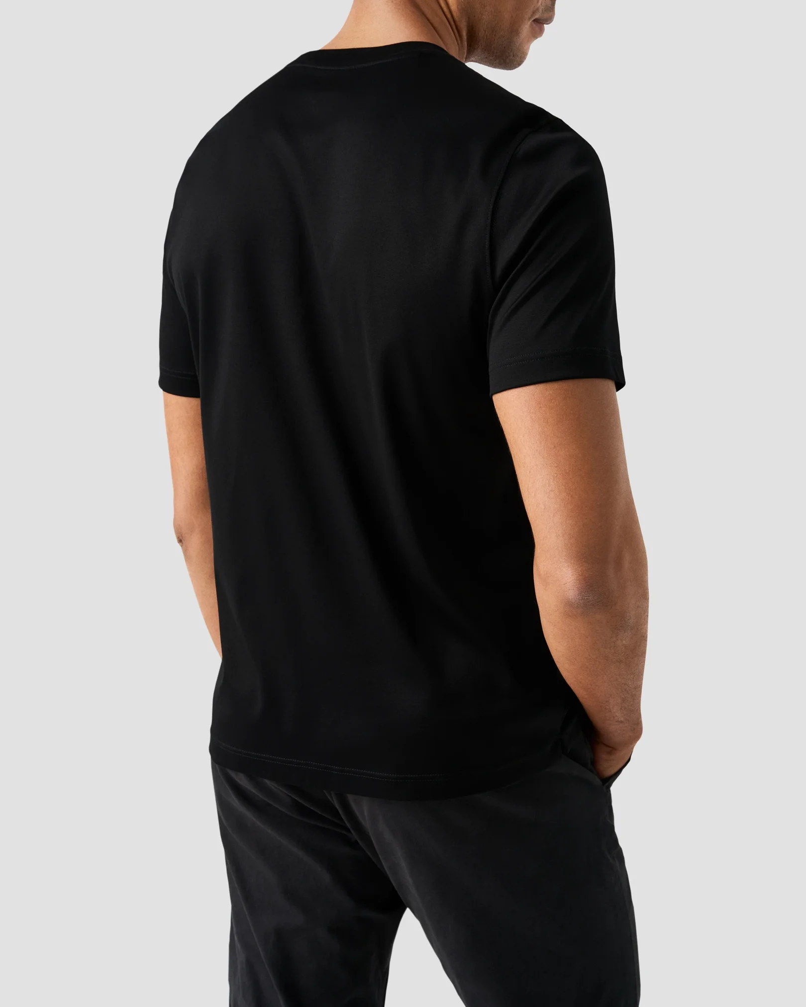 Eton - T-Shirt aus einfarbigem Filo di Scozia