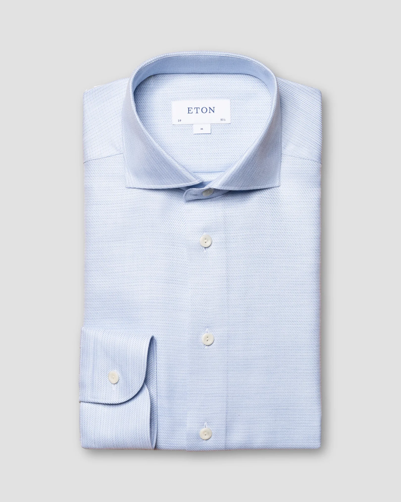 Eton - light blue fine twill widespread