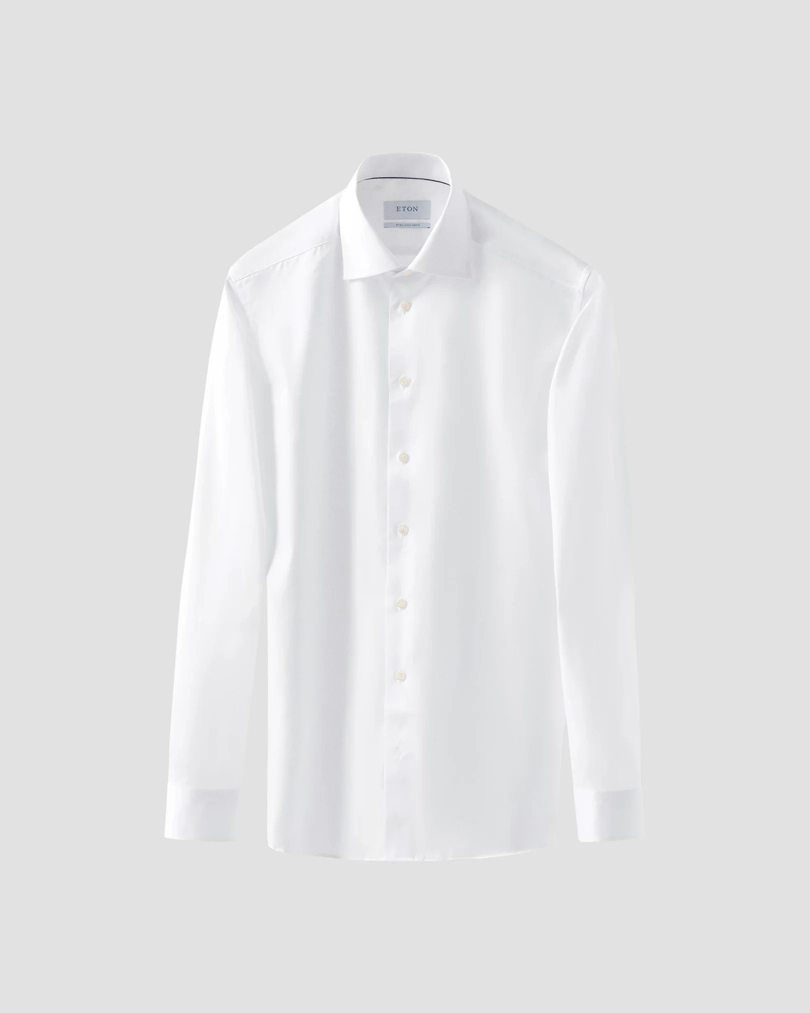 Eton - White Signature Twill Shirt – Extra Long Sleeves