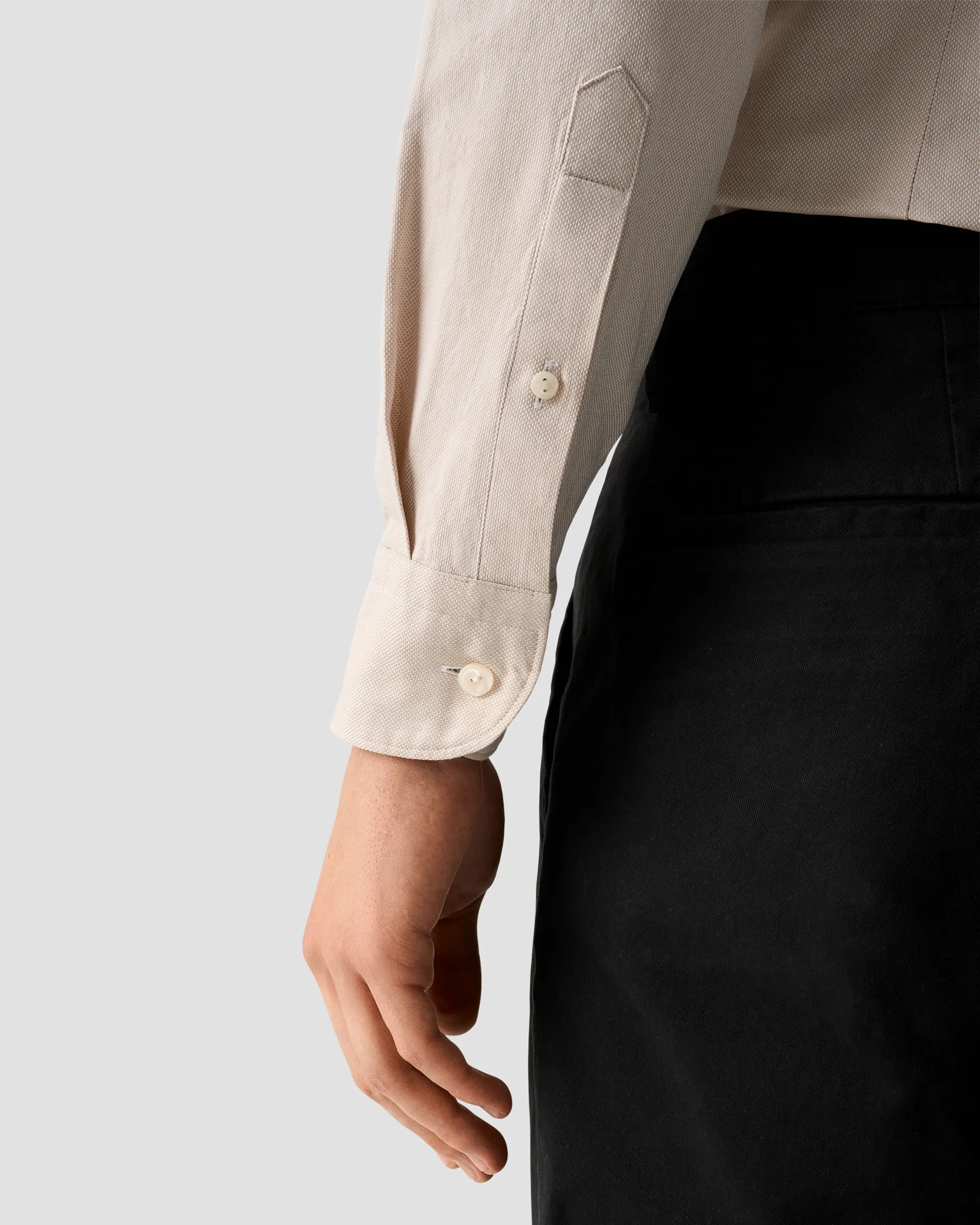 Eton - solid royal oxford shirt