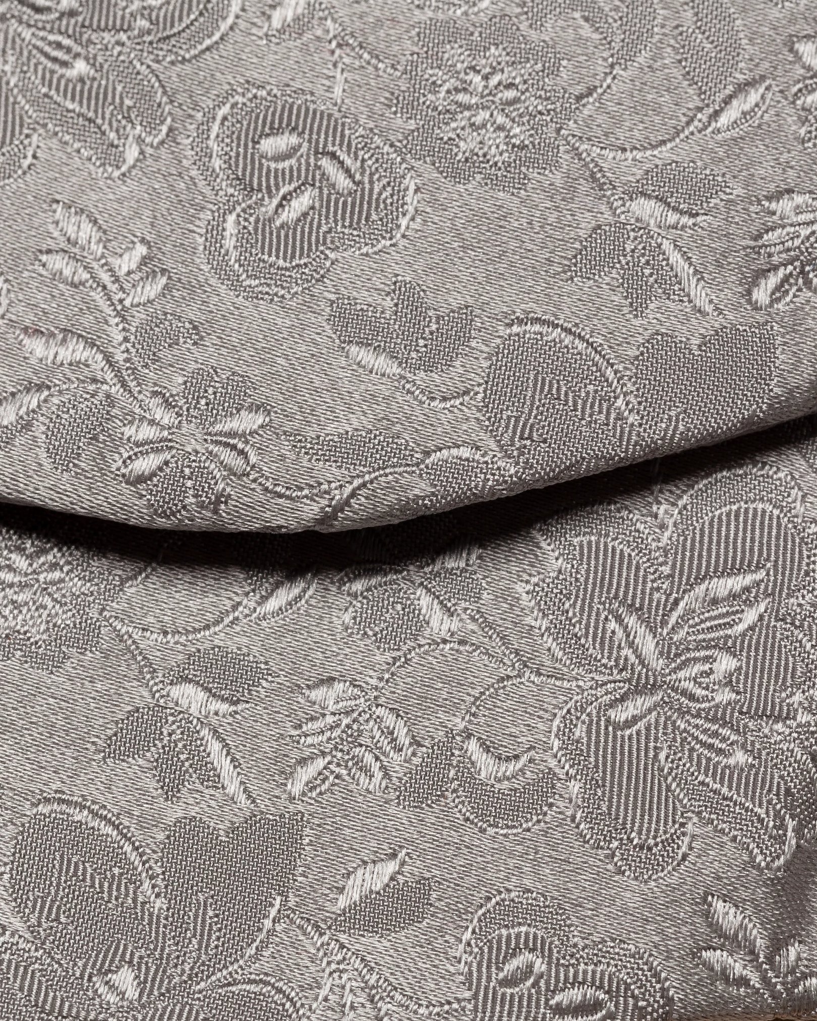 Eton - light grey flower bow tie