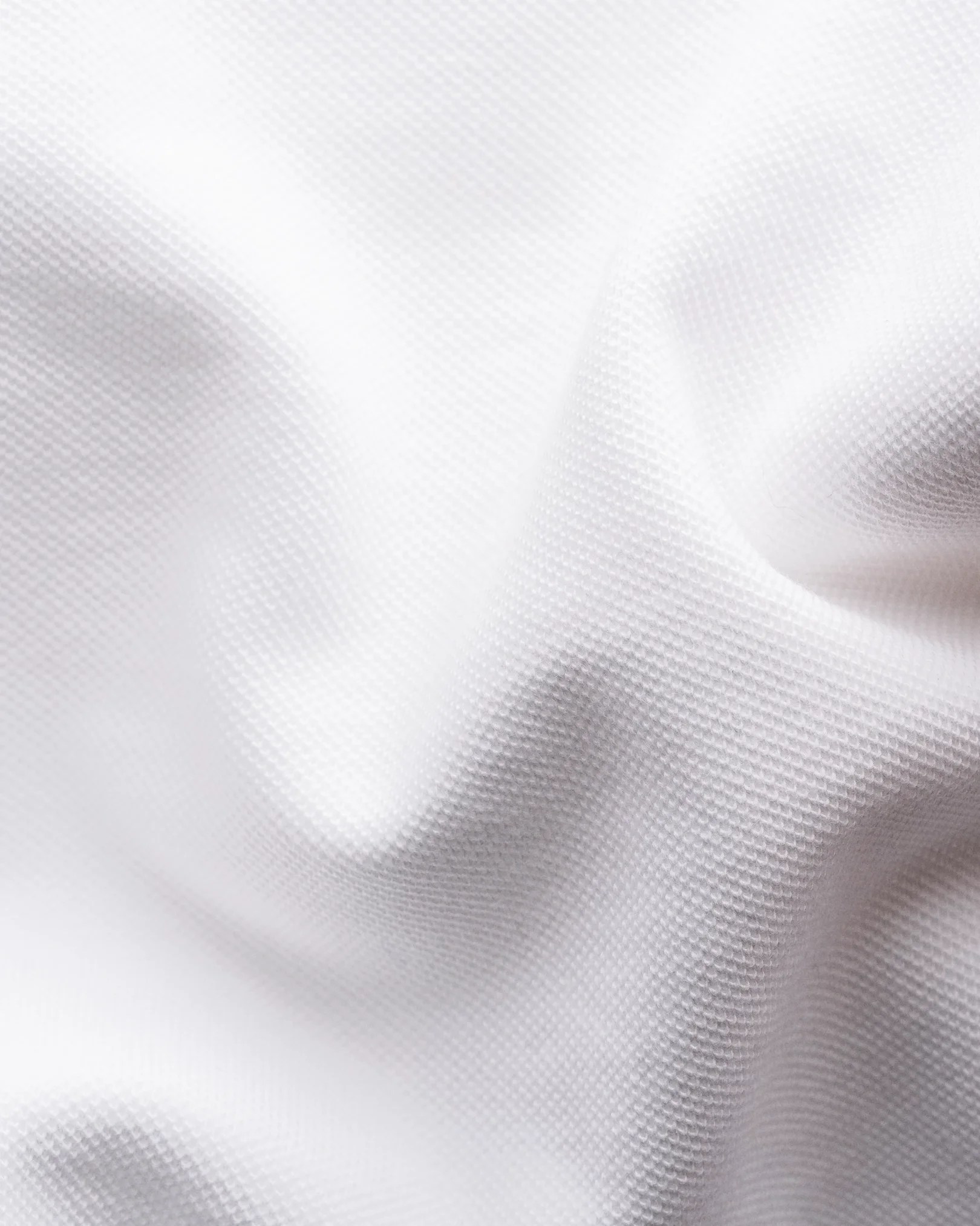 Eton - white knitted collar knitted cuff regular fit