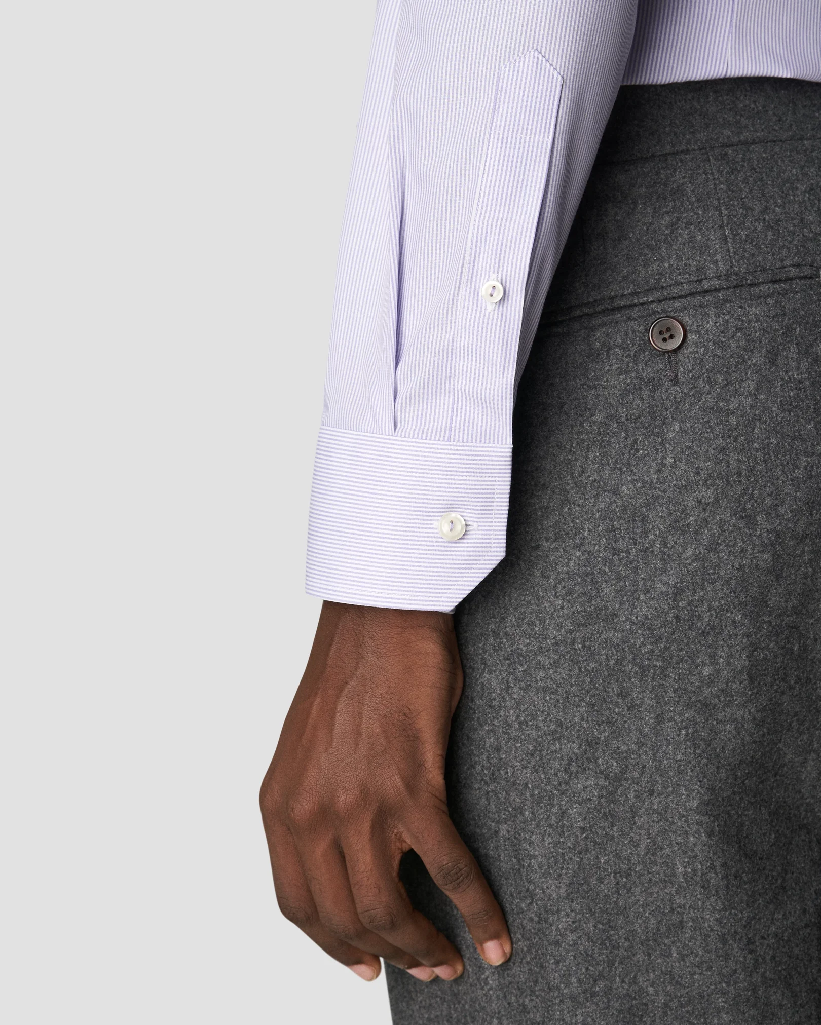 Eton - light purple poplin cutaway