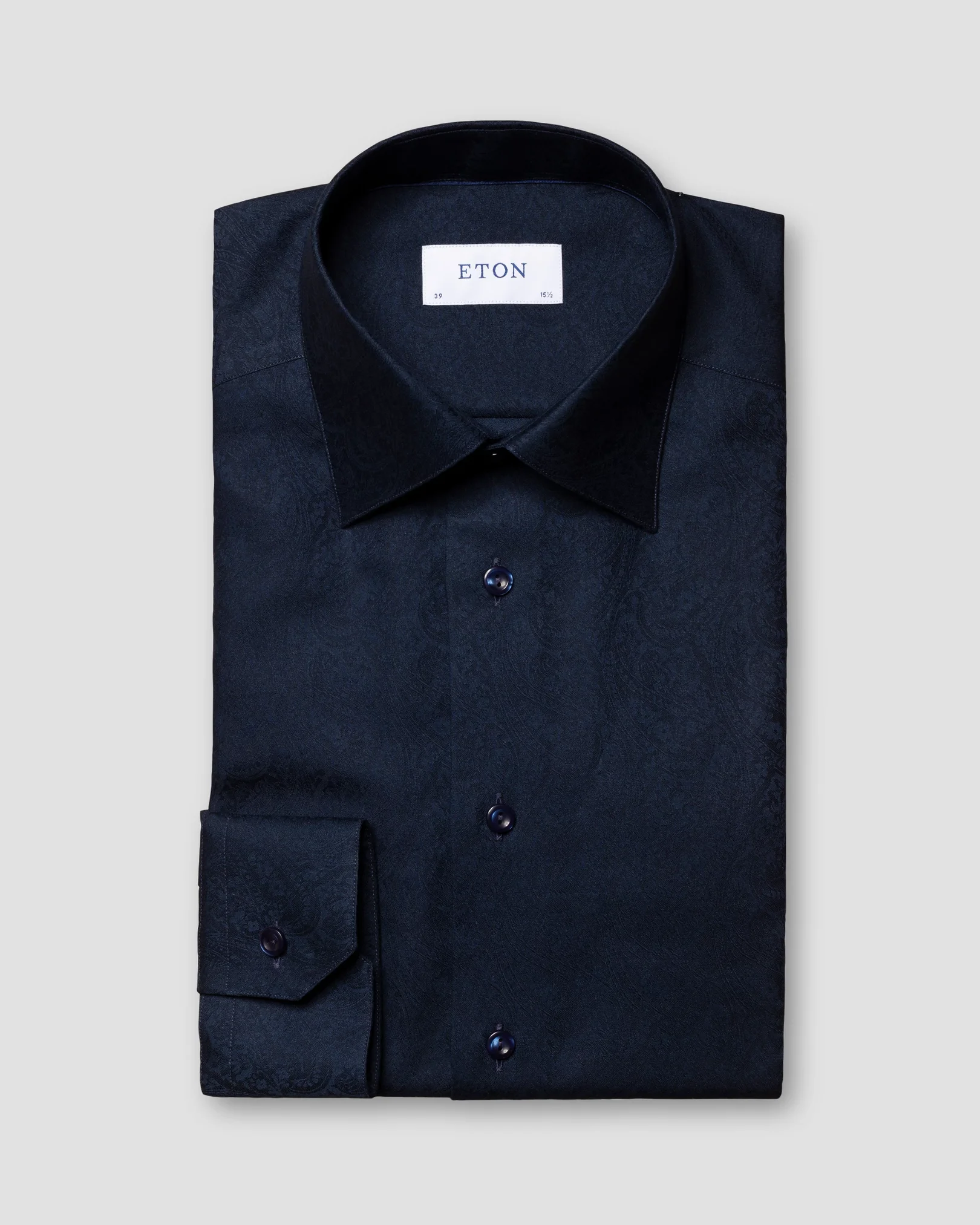 Eton - navy blue jacquard