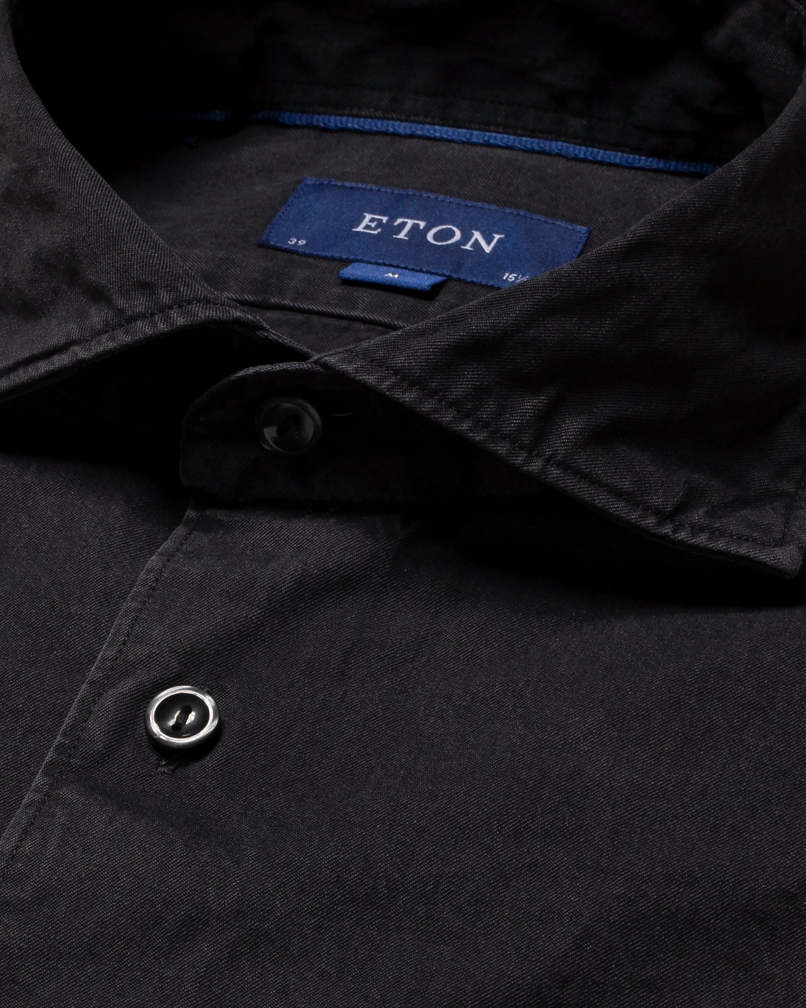 Eton - black indigo wide spread