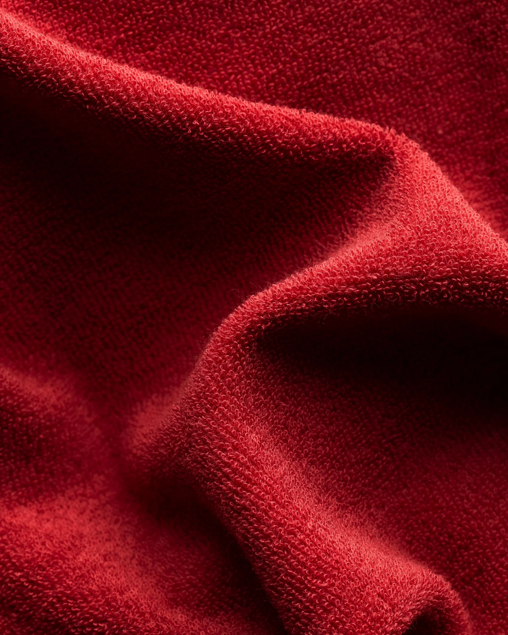 Eton - red popover terry shirt