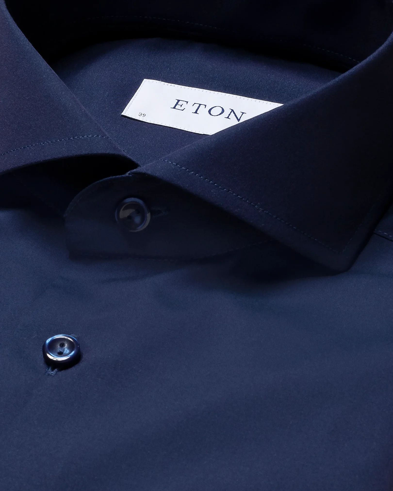 Eton - navy blue poplin
