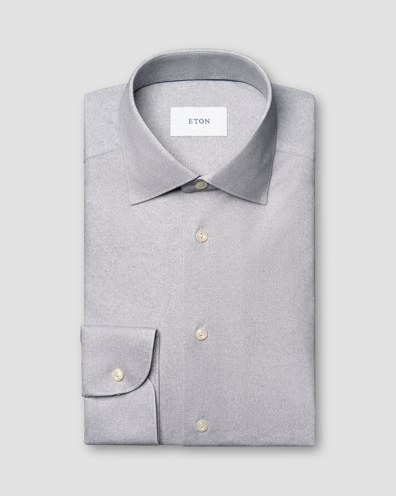 Eton - Solid Cotton Four-Way Stretch Shirt